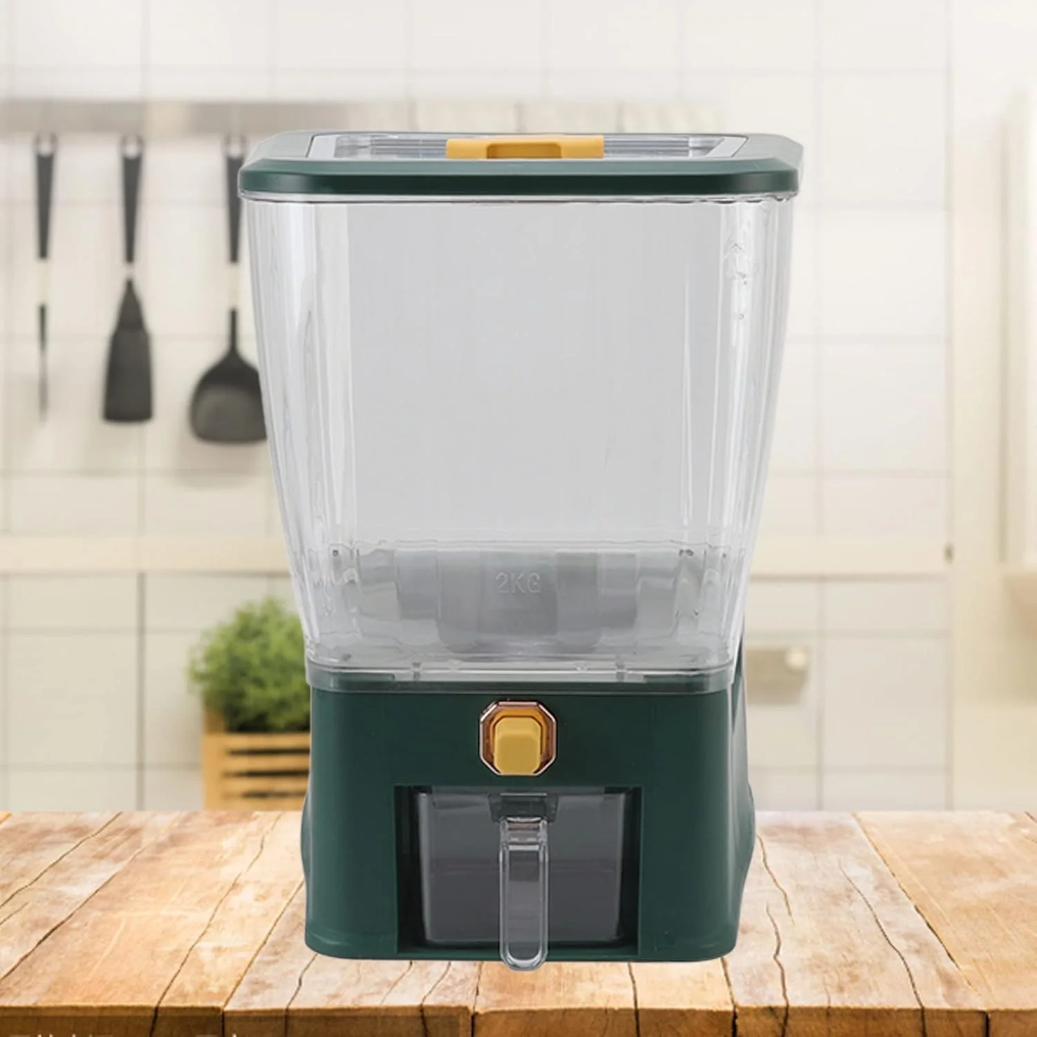 ظرف نگهداری برنج شفاف 11 کیلوگرمی، ظرف بزرگ پخش کننده دانه با یک دکمه فشاری، سطل غذای خشک مهر و موم شده مناسب آشپزخانه منزل (Nikoug4rqz-11) ظرف نگهداری برنج شفاف 11 کیلوگرمی، ظرف بزرگ پخش کننده دانه با یک دکمه فشاری، سطل غذای خشک مهر و موم شده مناسب آشپزخانه منزل (Nikoug4rqz-11)