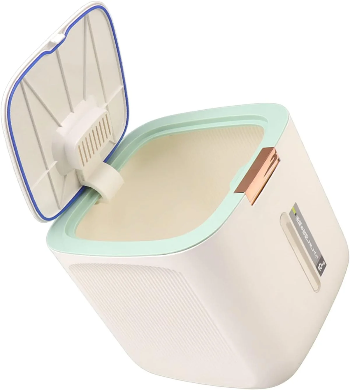 ظرف نگهداری برنج 10 کیلوگرمی، ساخته شده از PP با درجه غذایی، ضخیم شده، دارای ریل نگهداری غلات به همراه پیمانه اندازه گیری و طراحی سازماندهی شده برای صرفه جویی در فضای آشپزخانه (Nikoufmd-13) ظرف نگهداری برنج 10 کیلوگرمی، ساخته شده از PP با درجه غذایی، ضخیم شده، دارای ریل نگهداری غلات به همراه پیمانه اندازه گیری و طراحی سازماندهی شده برای صرفه جویی در فضای آشپزخانه (Nikoufmd-13)