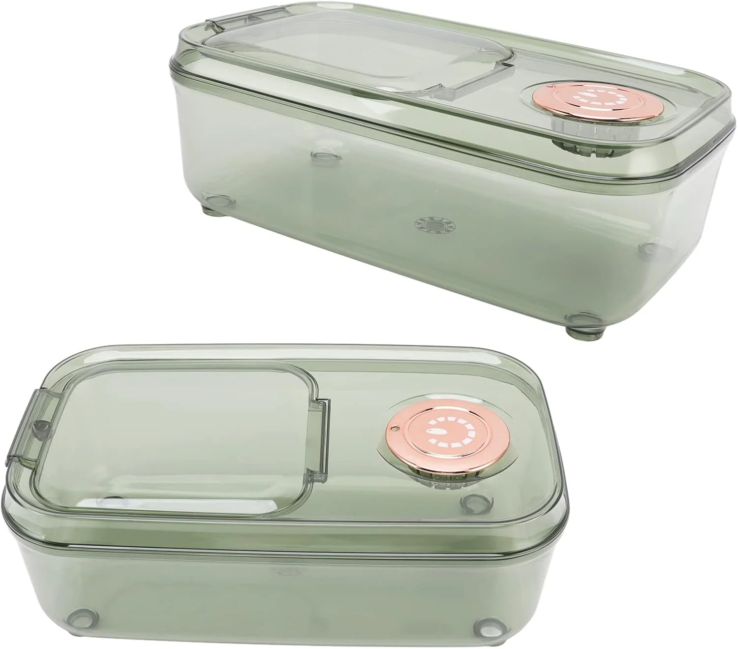 ظرف نگهداری مواد غذایی شفاف JTLB با درب لولایی و پیمانه اندازه گیری، مقاوم در برابر حشرات، ایده آل برای نگهداری برنج و غلات (10 کیلوگرم سبز) ظرف نگهداری مواد غذایی شفاف JTLB با درب لولایی و پیمانه اندازه گیری، مقاوم در برابر حشرات، ایده آل برای نگهداری برنج و غلات (10 کیلوگرم سبز)