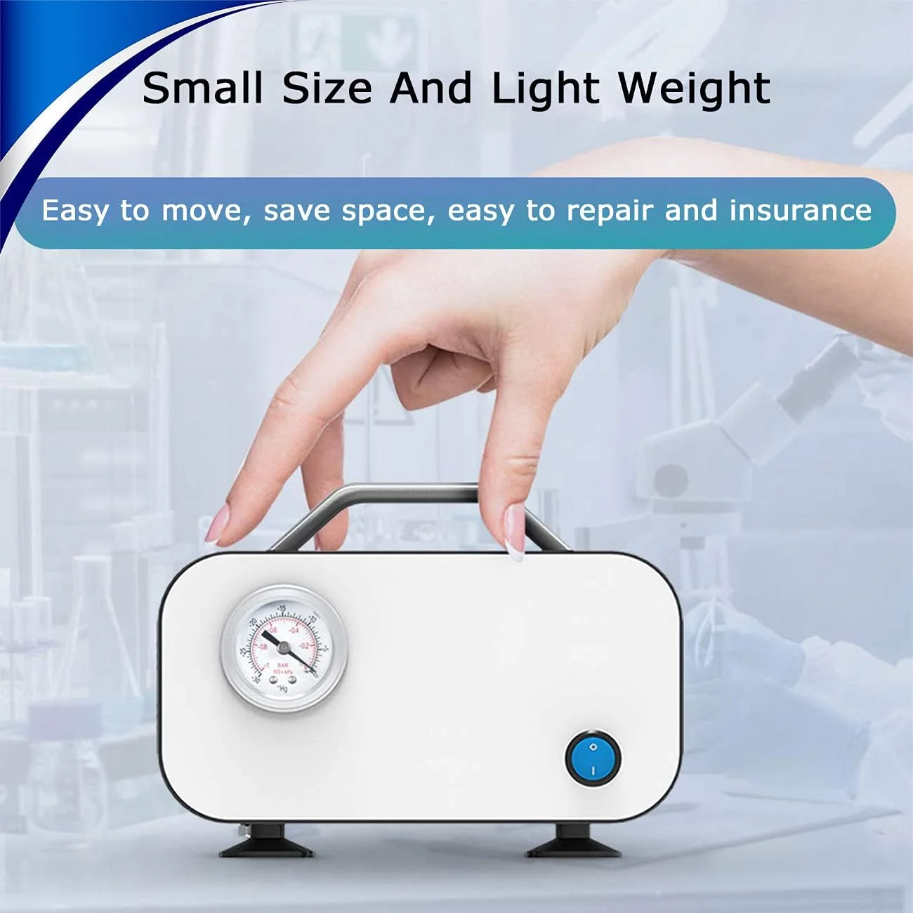 ZhiLianZhao Lab Portable Oilless Diaphragm Vacuum Pump, Industrial Lab Vacuum Filtration Pump, with 10l/min, 15l/min, 30l/min Optional, for Aerator, Solid Phase Extractor, Solvent Filter,15l ZhiLianZhao Lab Portable Oilless Diaphragm Vacuum Pump, Industrial Lab Vacuum Filtration Pump, with 10l/min, 15l/min, 30l/min Optional, for Aerator, Solid Phase Extractor, Solvent Filter,15l