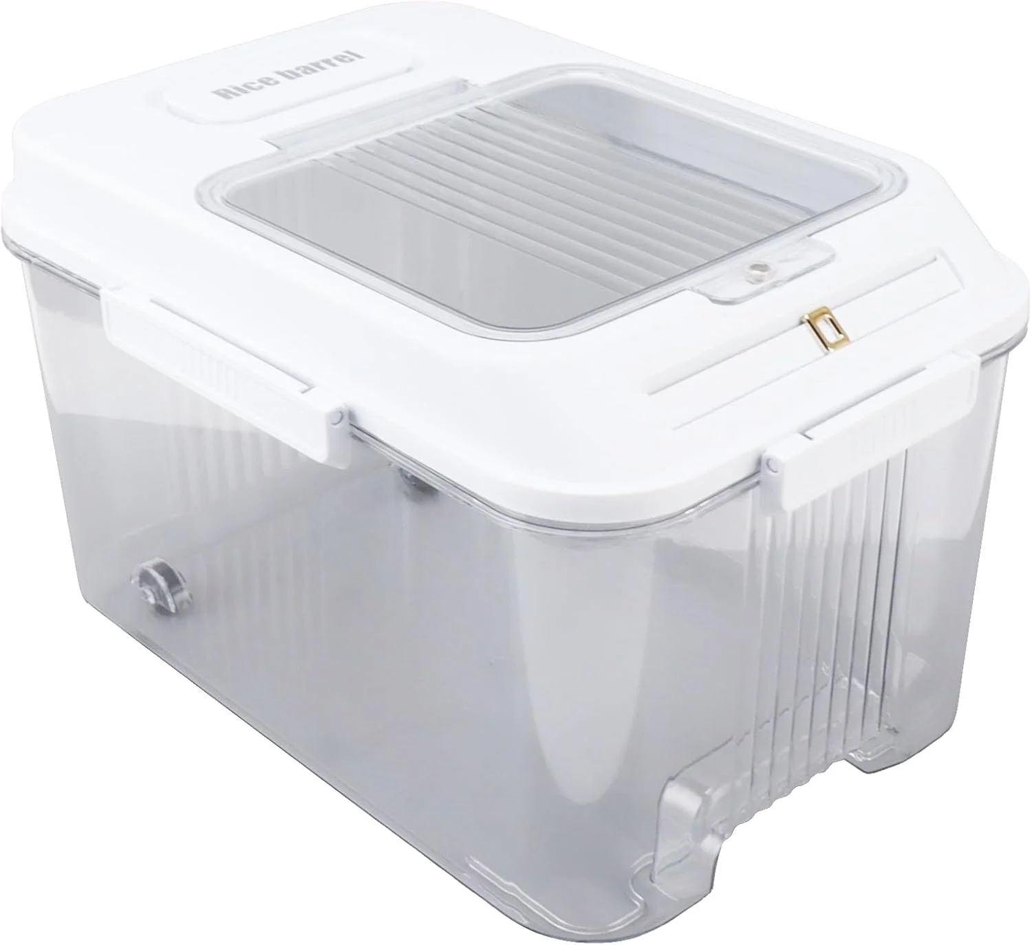 ظرف نگهداری برنج سیریسورا، ضخیم کننده آب بندی، شفاف، قابل استفاده مجدد برای خانه (بزرگ 18x9x20 سانتی متر)