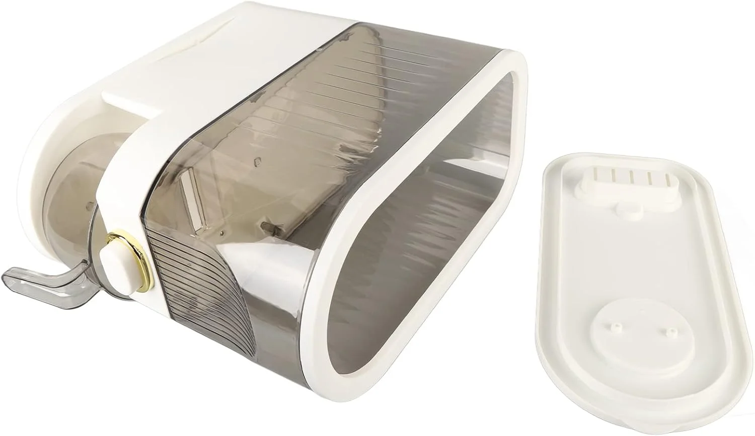 ظرف نگهداری برنج HWGING، عملکرد دکمه ای شفاف، ظرف نگهداری بدون بو، غذای خشک، با پیمانه اندازه گیری غلات، لوبیا، سفید (HWGINGxha8m76gw5-11) ظرف نگهداری برنج HWGING، عملکرد دکمه ای شفاف، ظرف نگهداری بدون بو، غذای خشک، با پیمانه اندازه گیری غلات، لوبیا، سفید (HWGINGxha8m76gw5-11)