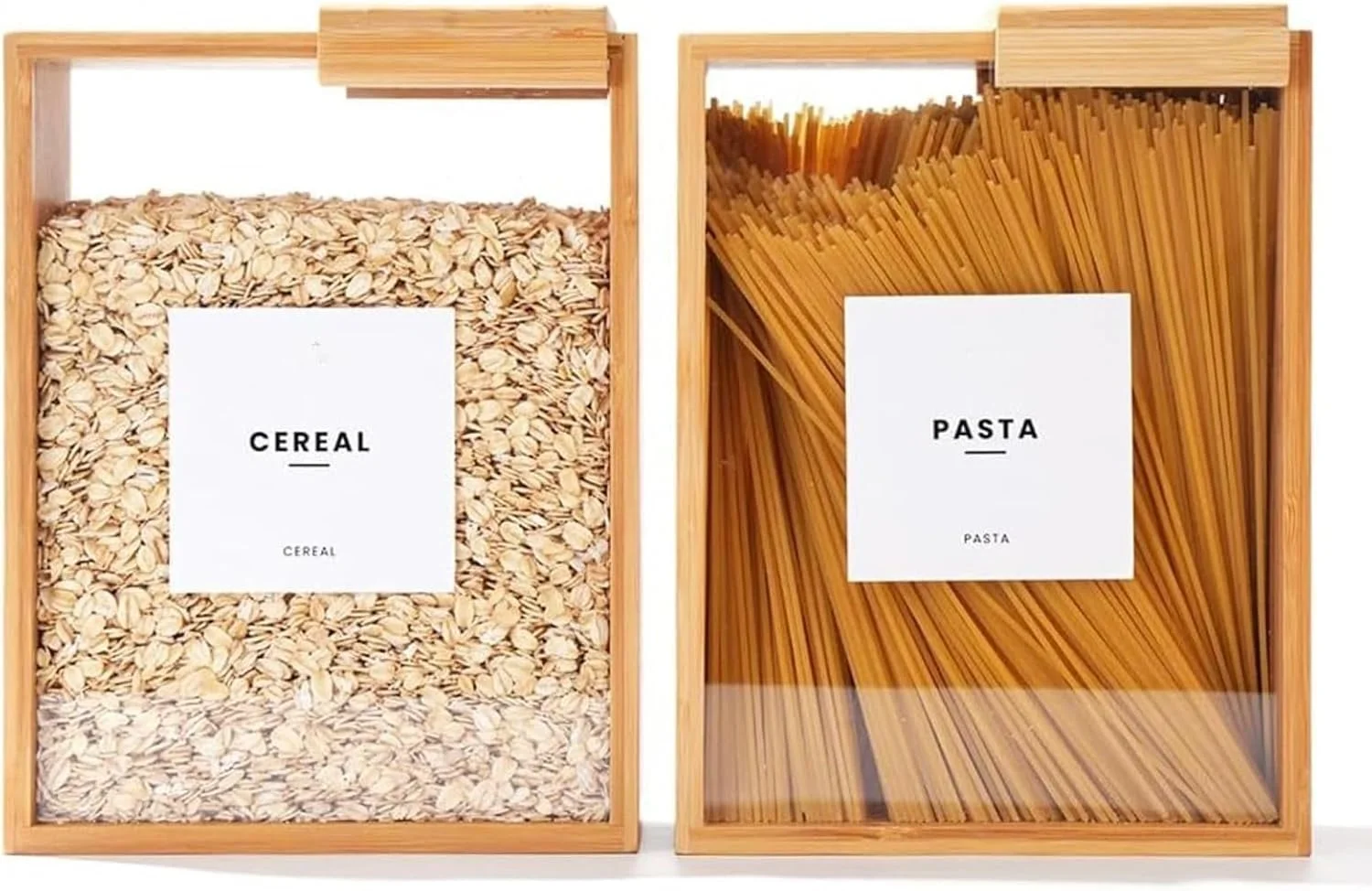 ظرف نگهدارنده غذا، ظرف غلات 3 لیتری بامبو، ظروف نگهداری مواد غذایی دربسته مناسب برای سازماندهی آشپزخانه و مواد غذایی، ظرف غلات و آرد، سازگار با محیط زیست، فاقد BPA و مواد سمی ظرف نگهدارنده غذا، ظرف غلات 3 لیتری بامبو، ظروف نگهداری مواد غذایی دربسته مناسب برای سازماندهی آشپزخانه و مواد غذایی، ظرف غلات و آرد، سازگار با محیط زیست، فاقد BPA و مواد سمی