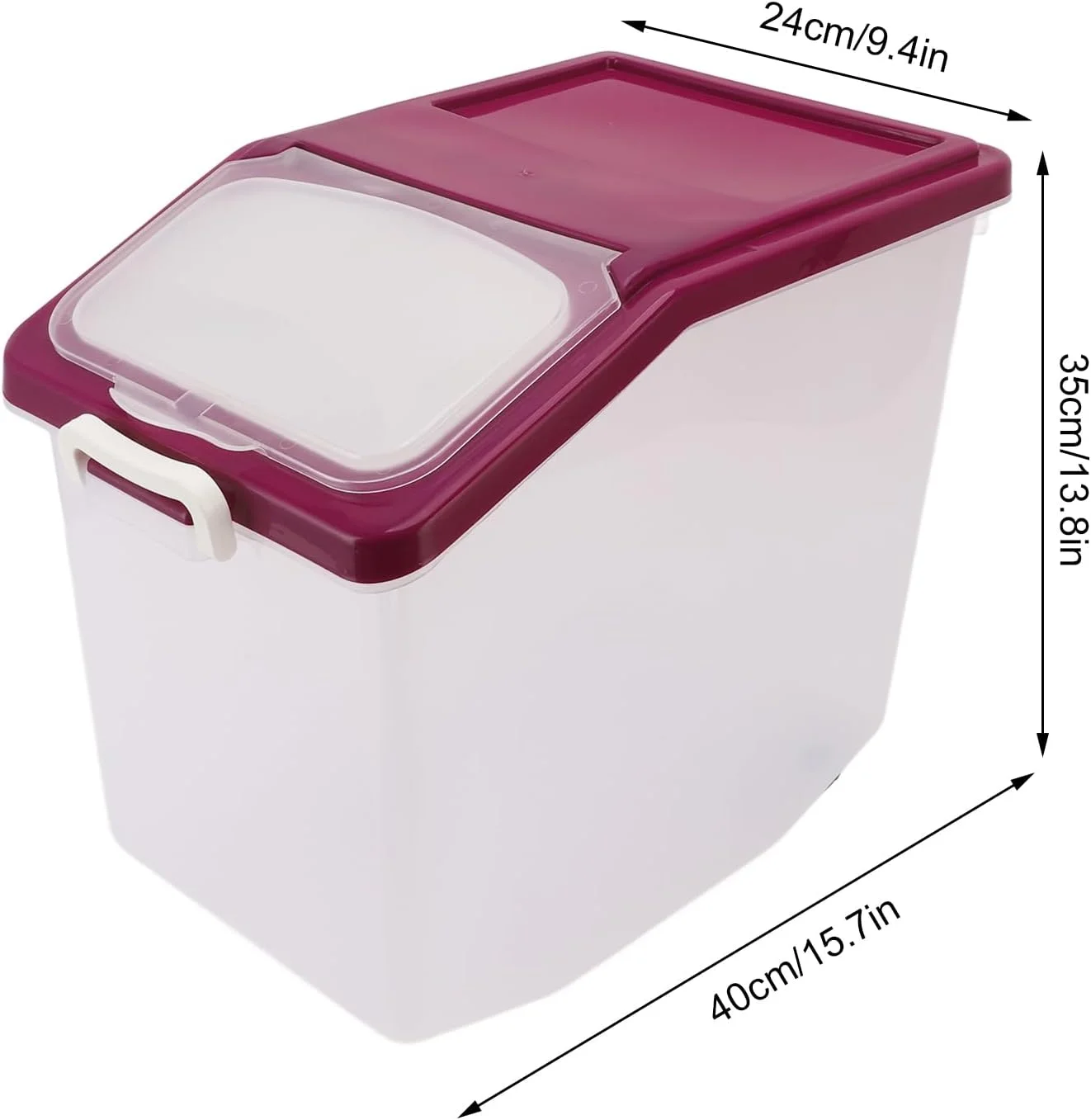 ظرف برنج شفاف درب دار، ظرف نگهداری مواد غذایی، جعبه برنج درب دار، ظرف آرد مواد غذایی خشک برای مواد غذایی خشک غلات آشپزخانه غذای حیوانات خانگی ظرف برنج شفاف درب دار، ظرف نگهداری مواد غذایی، جعبه برنج درب دار، ظرف آرد مواد غذایی خشک برای مواد غذایی خشک غلات آشپزخانه غذای حیوانات خانگی