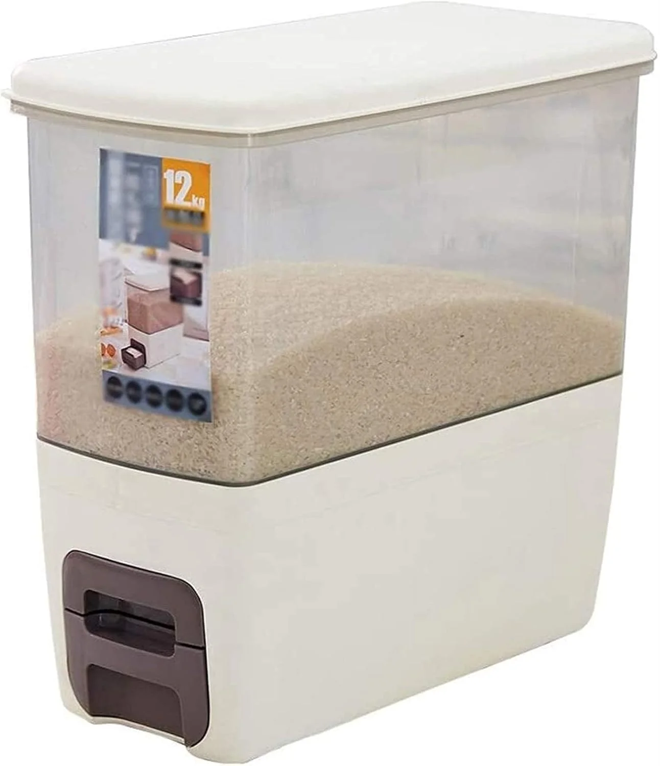 ظرف غلات 12 کیلوگرمی، جعبه نگهداری برنج، ضد رطوبت و مهر و موم شده، ظرف بزرگ آرد و غلات، جعبه نگهداری برنج آشپزخانه، نگهداری مواد غذایی ظرف غلات 12 کیلوگرمی، جعبه نگهداری برنج، ضد رطوبت و مهر و موم شده، ظرف بزرگ آرد و غلات، جعبه نگهداری برنج آشپزخانه، نگهداری مواد غذایی