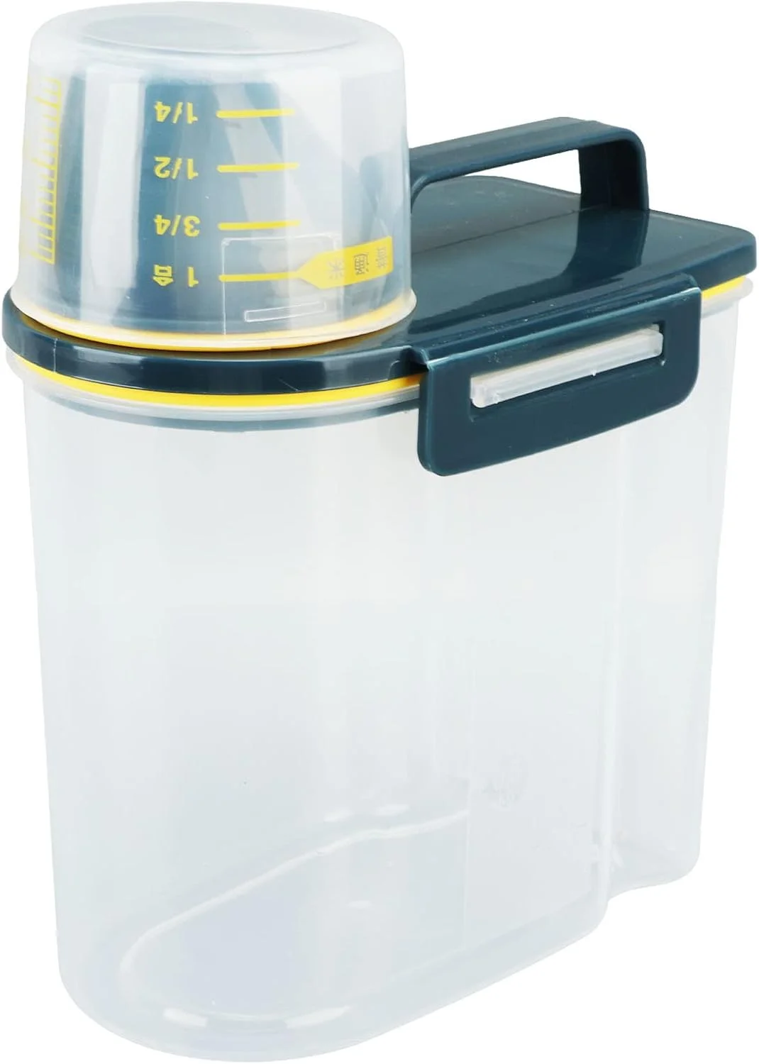 ظرف برنج، ظروف نگهداری برنج، ظروف غلات، ظرف نگهداری، با پیمانه اندازه گیری شفاف، ظرف غلات قابل حمل برای آشپزخانه - ظرف نگهداری برای حبوبات، آرد، غذای حیوانات خانگی ظرف برنج، ظروف نگهداری برنج، ظروف غلات، ظرف نگهداری، با پیمانه اندازه گیری شفاف، ظرف غلات قابل حمل برای آشپزخانه - ظرف نگهداری برای حبوبات، آرد، غذای حیوانات خانگی