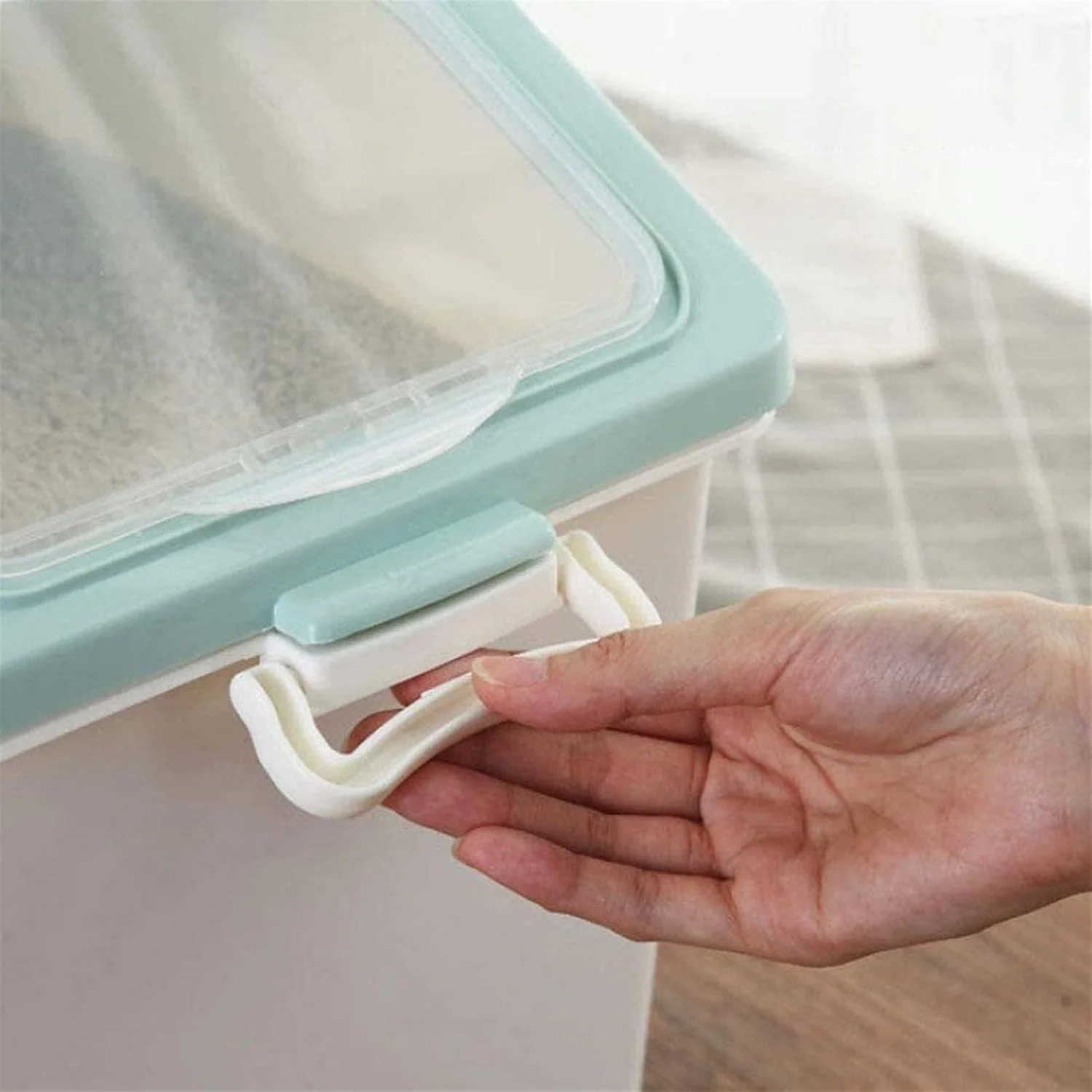 ظرف نگهداری غلات Teakpeak، ظرف نگهداری برنج 15 کیلوگرمی، بسته 2 عددی، ظرف بزرگ برنج، ظرف نگهداری برنج با درب و پیمانه اندازه گیری، ظرف بزرگ سبز رنگ نگهداری مواد غذایی ظرف نگهداری غلات Teakpeak، ظرف نگهداری برنج 15 کیلوگرمی، بسته 2 عددی، ظرف بزرگ برنج، ظرف نگهداری برنج با درب و پیمانه اندازه گیری، ظرف بزرگ سبز رنگ نگهداری مواد غذایی