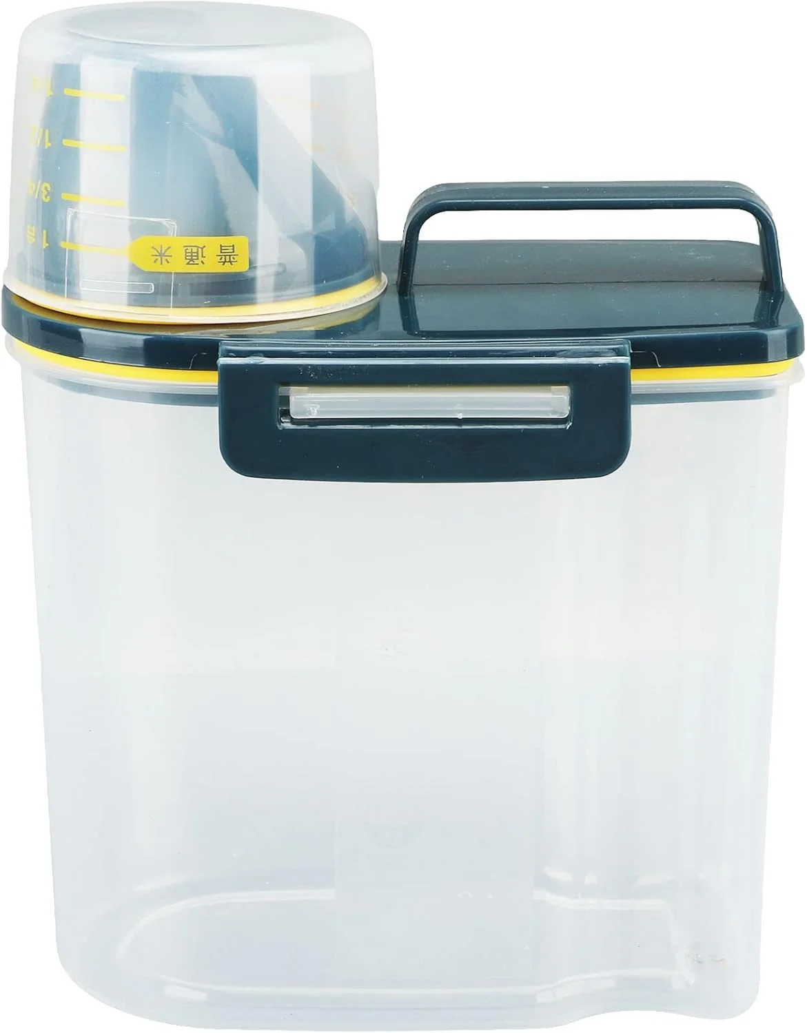 ظرف برنج، ظروف نگهداری برنج، ظروف غلات، ظرف نگهداری، با پیمانه اندازه گیری شفاف، ظرف غلات قابل حمل برای آشپزخانه - ظرف نگهداری برای حبوبات، آرد، غذای حیوانات خانگی ظرف برنج، ظروف نگهداری برنج، ظروف غلات، ظرف نگهداری، با پیمانه اندازه گیری شفاف، ظرف غلات قابل حمل برای آشپزخانه - ظرف نگهداری برای حبوبات، آرد، غذای حیوانات خانگی