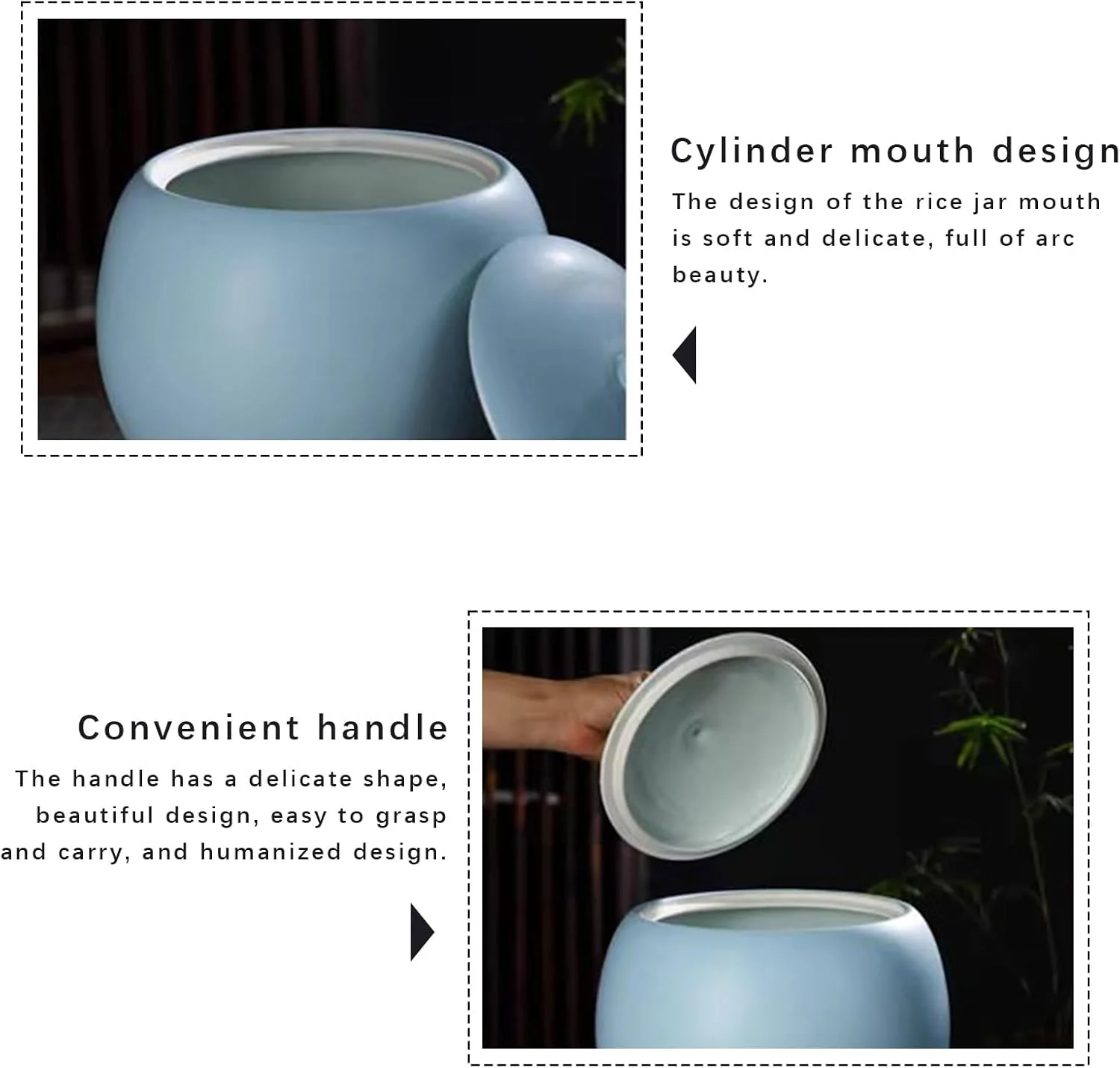 ظرف برنج، سطل برنج سرامیکی درب دار، ظرف نگهداری مواد غذایی، ظرف نگهداری برنج درب دار، شیشه های نگهداری مواد غذایی درب دار برای آرد، برنج، آجیل، تنقلات (سفید، 5 کیلوگرم) ظرف برنج، سطل برنج سرامیکی درب دار، ظرف نگهداری مواد غذایی، ظرف نگهداری برنج درب دار، شیشه های نگهداری مواد غذایی درب دار برای آرد، برنج، آجیل، تنقلات (سفید، 5 کیلوگرم)