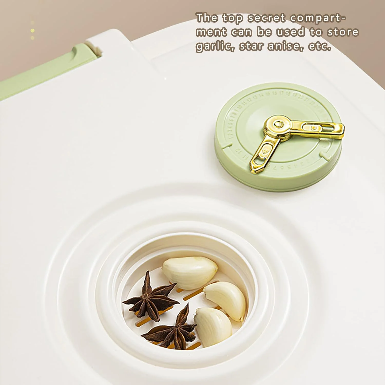 ظرف نگهداری برنج، ظرف غلات پلاستیکی قابل حمل برای آشپزخانه، حلقه آب بندی ضخیم شده، ضد آب و ضد گرد و غبار، سطل ذخیره سازی برای لوبیا، آرد، غذای حیوانات خانگی، 30 کیلوگرم، سفید ظرف نگهداری برنج، ظرف غلات پلاستیکی قابل حمل برای آشپزخانه، حلقه آب بندی ضخیم شده، ضد آب و ضد گرد و غبار، سطل ذخیره سازی برای لوبیا، آرد، غذای حیوانات خانگی، 30 کیلوگرم، سفید