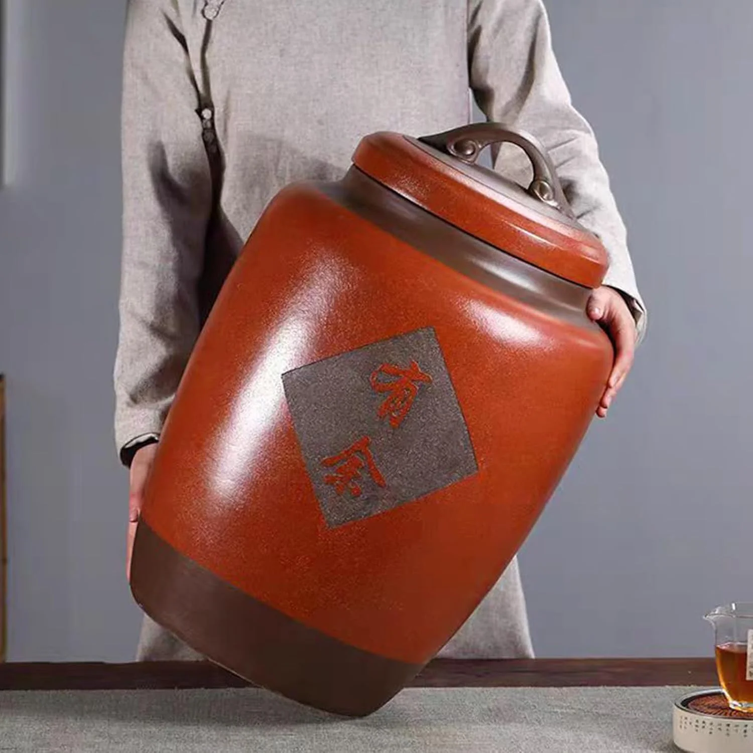 ظرف برنج، سطل برنج سرامیکی با درب، شیشه نگهداری مواد غذایی، استوانه برنج سرامیکی، ظرف نگهداری برنج، برای آشپزخانه، اتاق نشیمن (آبی، 10 کیلوگرم) ظرف برنج، سطل برنج سرامیکی با درب، شیشه نگهداری مواد غذایی، استوانه برنج سرامیکی، ظرف نگهداری برنج، برای آشپزخانه، اتاق نشیمن (آبی، 10 کیلوگرم)