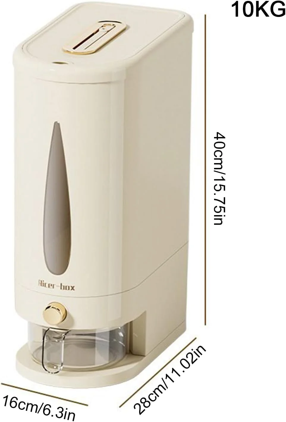 ظرف برنج، ظرف پخش کننده مواد غذایی با درب، نگهدارنده غلات خشک خانگی مهر و موم شده و ضد هوا برای سازماندهی انبار آشپزخانه ظرف برنج، ظرف پخش کننده مواد غذایی با درب، نگهدارنده غلات خشک خانگی مهر و موم شده و ضد هوا برای سازماندهی انبار آشپزخانه