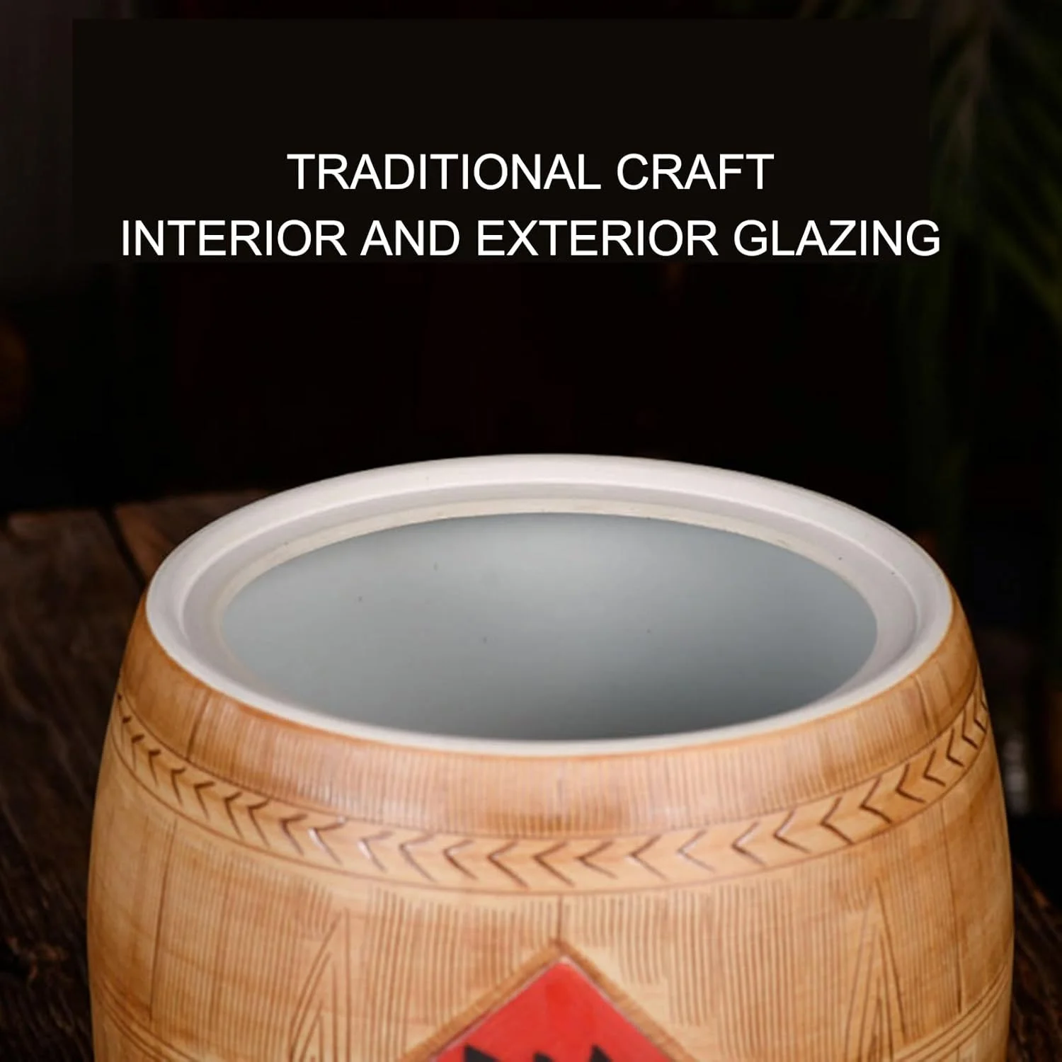 ظرف برنج سرامیکی، سطل برنج، کوزه غلات با درب، کوزه نگهداری برنج مهر و موم شده، مخزن نگهداری غلات، پخش کننده مواد غذایی، دکوراسیون کلاسیک منزل برای برنج، سویا، ذرت، تک رنگ - 30 * 29 سانتی متر / 11.8 * 11.4 اینچ ظرف برنج سرامیکی، سطل برنج، کوزه غلات با درب، کوزه نگهداری برنج مهر و موم شده، مخزن نگهداری غلات، پخش کننده مواد غذایی، دکوراسیون کلاسیک منزل برای برنج، سویا، ذرت، تک رنگ - 30 * 29 سانتی متر / 11.8 * 11.4 اینچ