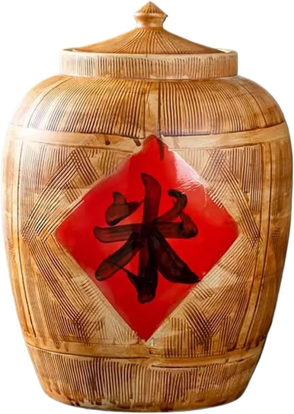 ظرف سرامیکی نگهداری برنج، جعبه بزرگ نگهداری برنج، ظرف برنج چینی با درب، سطل نگهداری مهر و موم شده برای شیشه برنج آشپزخانه (15 کیلوگرم) (یک رنگ 15 کیلوگرم) ظرف سرامیکی نگهداری برنج، جعبه بزرگ نگهداری برنج، ظرف برنج چینی با درب، سطل نگهداری مهر و موم شده برای شیشه برنج آشپزخانه (15 کیلوگرم) (یک رنگ 15 کیلوگرم)