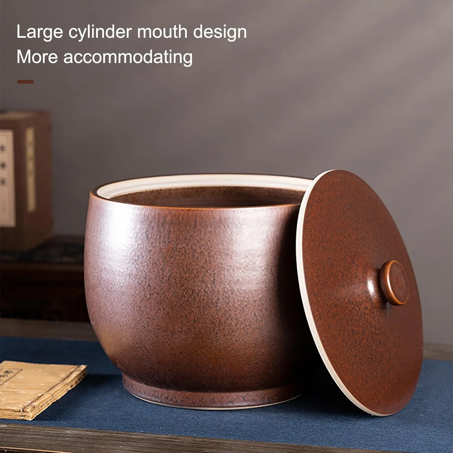 ظرف سرامیکی نگهداری برنج با درب، مخزن غلات، ظروف نگهداری مواد غذایی، سطل، جعبه نگهداری برنج خانگی، ظرف بزرگ نگهداری مواد غذایی برای آرد برنج، غذای حیوانات خانگی، آبی - 27 * 23 سانتی متر / 11/9 اینچ ظرف سرامیکی نگهداری برنج با درب، مخزن غلات، ظروف نگهداری مواد غذایی، سطل، جعبه نگهداری برنج خانگی، ظرف بزرگ نگهداری مواد غذایی برای آرد برنج، غذای حیوانات خانگی، آبی - 27 * 23 سانتی متر / 11/9 اینچ