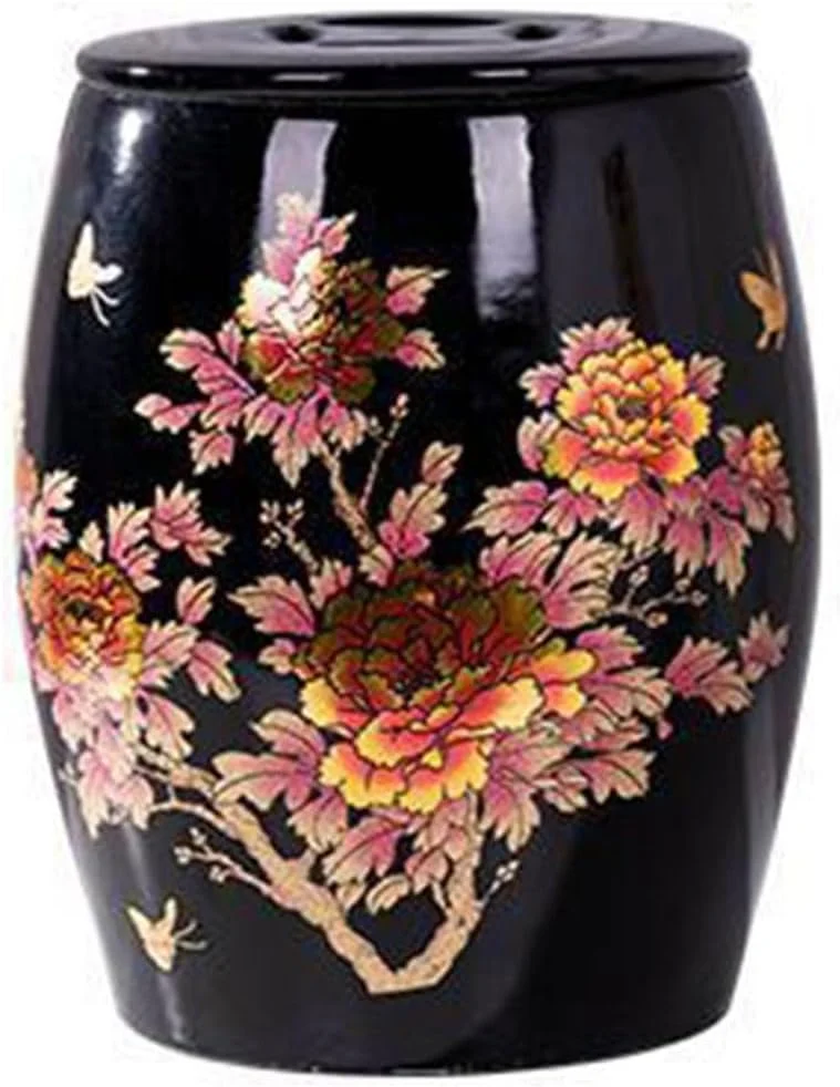 ظروف سرامیکی نگهداری مواد غذایی، ظروف نگهداری برنج، جعبه های نگهداری غلات، سطل های سرامیکی برنج با درب، جعبه های نگهداری برنج، جعبه های برنج مهر و موم شده برای آشپزخانه و رستوران، مشکی 5 کیلوگرم