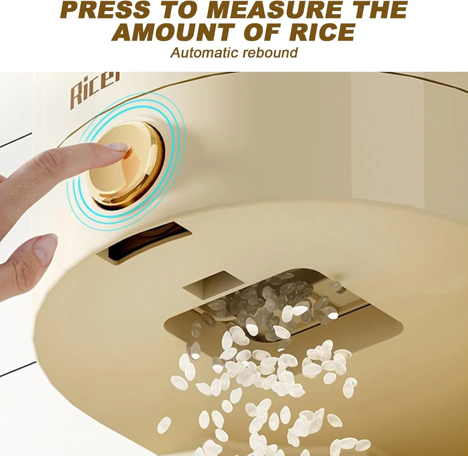 ظرف برنج، ظرف پخش کننده مواد غذایی با درب، نگهدارنده غلات خشک خانگی مهر و موم شده و ضد هوا برای سازماندهی انبار آشپزخانه ظرف برنج، ظرف پخش کننده مواد غذایی با درب، نگهدارنده غلات خشک خانگی مهر و موم شده و ضد هوا برای سازماندهی انبار آشپزخانه