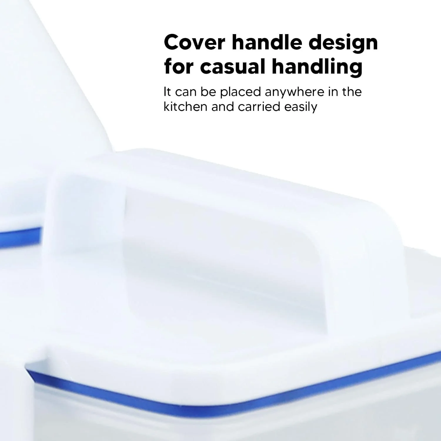 ظرف غلات، ظرف برنج با دهانه خروجی، ظرف نگهداری برنج مقاوم در برابر حرارت برای آشپزخانه (2 کیلوگرم سفید) ظرف غلات، ظرف برنج با دهانه خروجی، ظرف نگهداری برنج مقاوم در برابر حرارت برای آشپزخانه (2 کیلوگرم سفید)