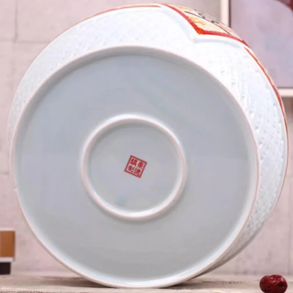 ظروف سرامیکی نگهداری برنج، سطل نگهداری مواد غذایی، جعبه نگهداری برنج، مخزن غلات با درب، طراحی چینی سطل برنج (10 کیلوگرم) (تک رنگ 5 کیلوگرم) ظروف سرامیکی نگهداری برنج، سطل نگهداری مواد غذایی، جعبه نگهداری برنج، مخزن غلات با درب، طراحی چینی سطل برنج (10 کیلوگرم) (تک رنگ 5 کیلوگرم)