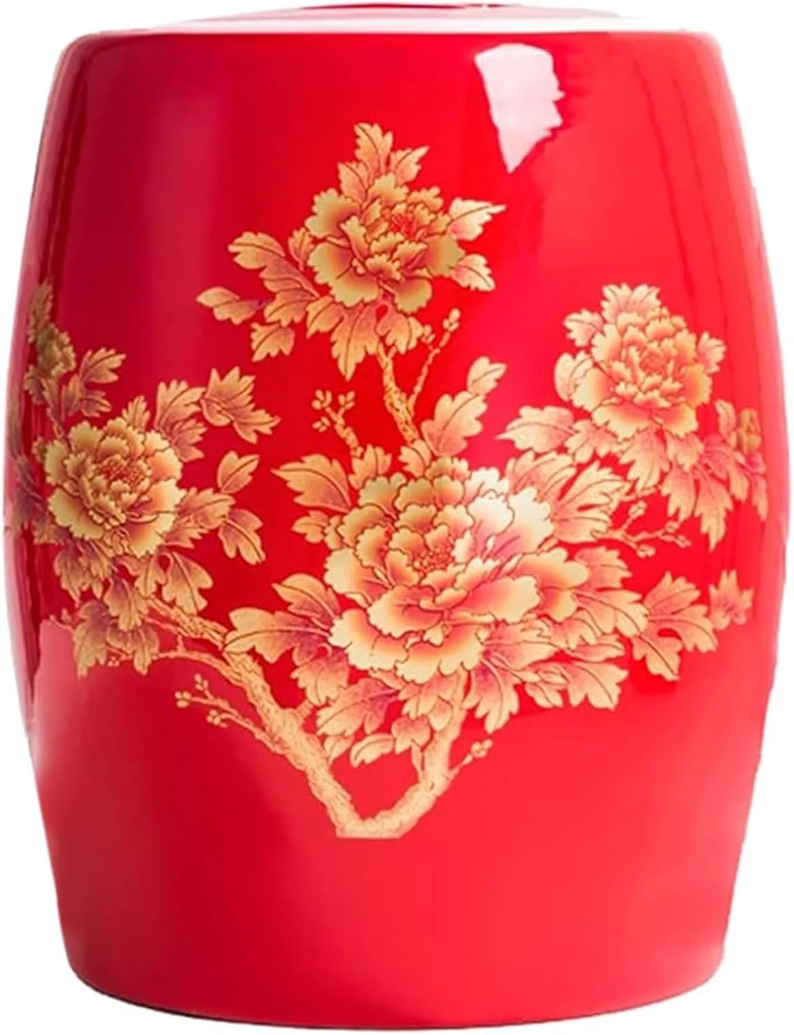 ظرف سرامیکی نگهداری مواد غذایی، ظرف نگهداری برنج، سطل نگهداری غلات، سطل برنج سرامیکی، جعبه نگهداری برنج، سطل برنج مهر و موم شده، ظرف برنج غلات برای آشپزخانه (قرمز، 10 کیلوگرم)