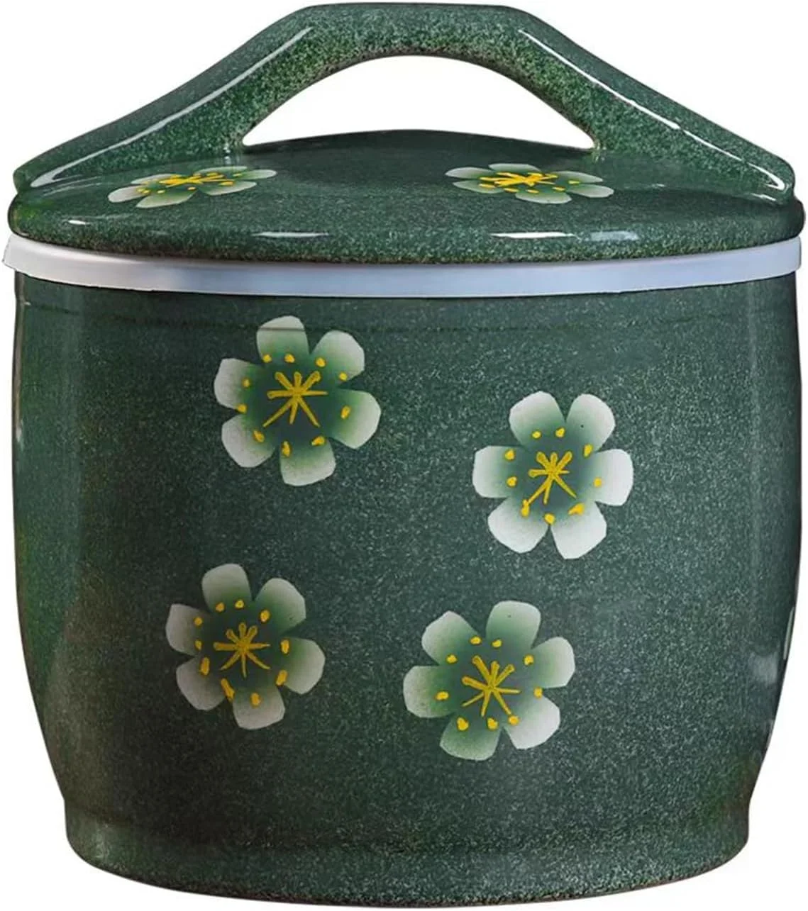 ظرف برنج سرامیکی، مخزن برنج، ظرف نگهداری برنج با درب، ظرف نگهداری مواد غذایی کلاسیک، شیشه نگهداری مواد غذایی، برای آرد، آجیل، چای، غلات (5 کیلوگرم) ظرف برنج سرامیکی، مخزن برنج، ظرف نگهداری برنج با درب، ظرف نگهداری مواد غذایی کلاسیک، شیشه نگهداری مواد غذایی، برای آرد، آجیل، چای، غلات (5 کیلوگرم)