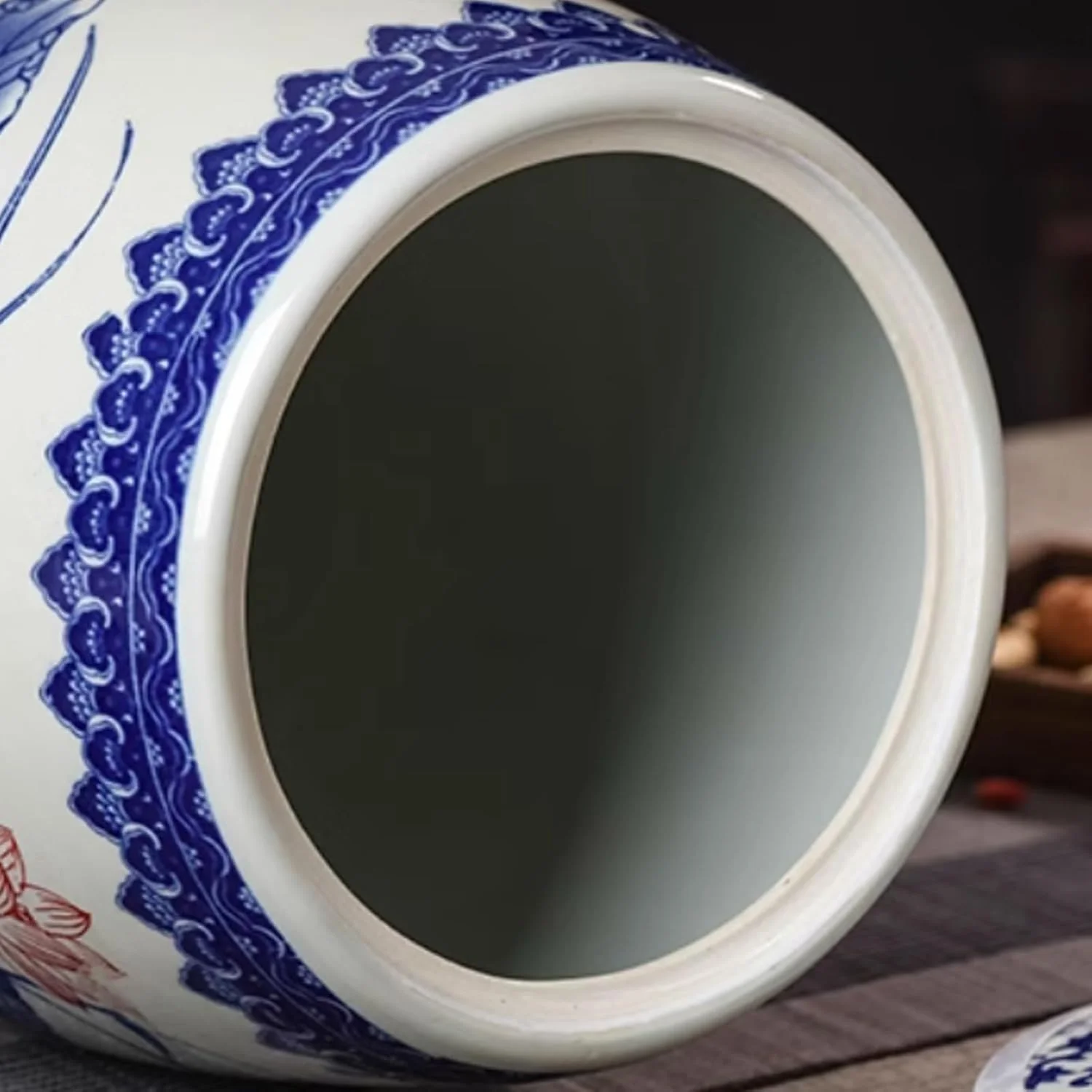 ظرف برنج سرامیکی استوانه ای بزرگ با درب، محفظه نگهداری مواد غذایی، جعبه نگهداری برنج، ظرف کلاسیک برنج، شیشه نگهداری مواد غذایی برای آرد و شکر، تک رنگ - 15 کیلوگرم A ظرف برنج سرامیکی استوانه ای بزرگ با درب، محفظه نگهداری مواد غذایی، جعبه نگهداری برنج، ظرف کلاسیک برنج، شیشه نگهداری مواد غذایی برای آرد و شکر، تک رنگ - 15 کیلوگرم A