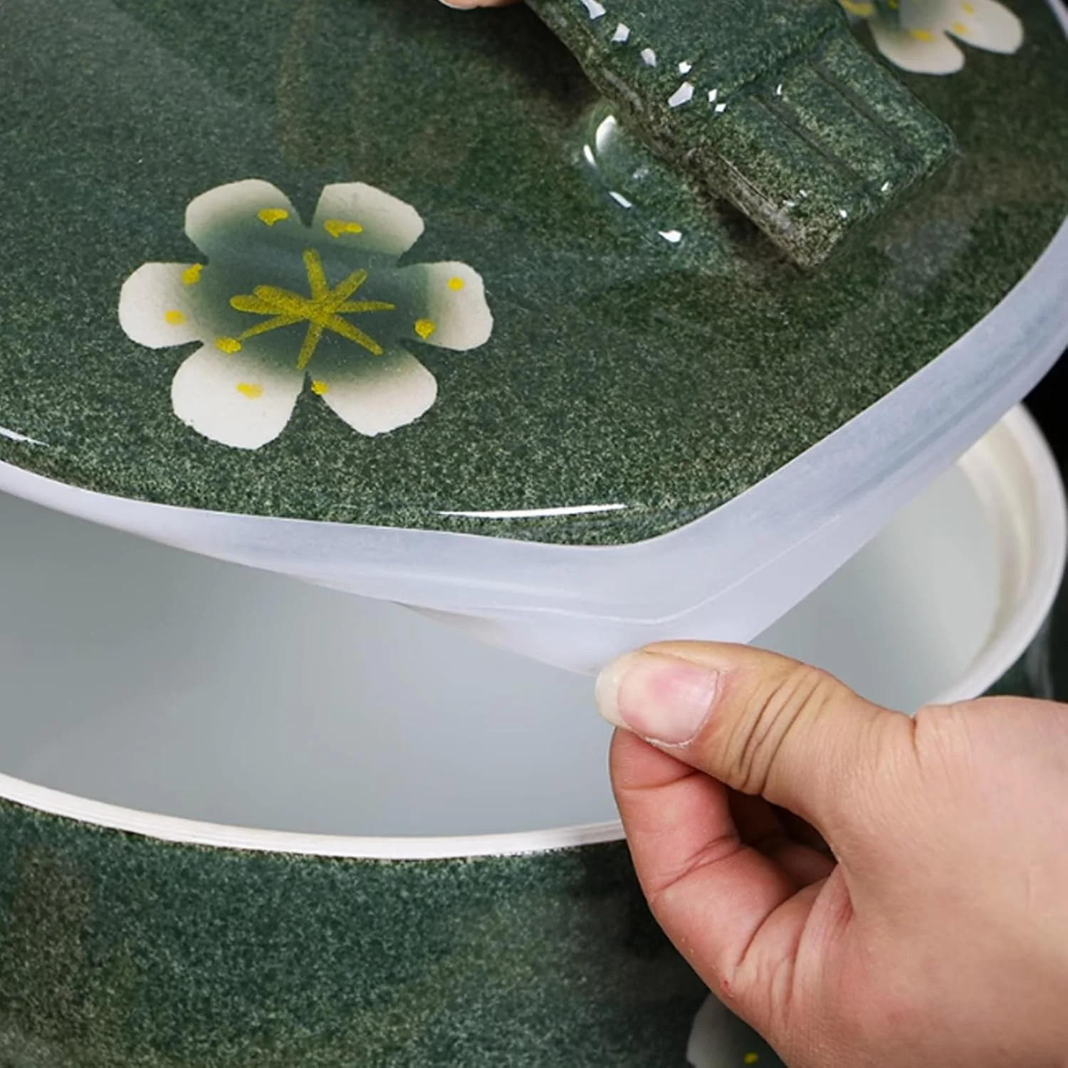 ظرف برنج سرامیکی رترو، استوانه برنج سرامیکی آشپزخانه با درب، ظرف نگهداری مواد غذایی مهر و موم شده، ظرف برنج، جا برنجی چینی، برای ذرت، قهوه (C 5 کیلوگرم) ظرف برنج سرامیکی رترو، استوانه برنج سرامیکی آشپزخانه با درب، ظرف نگهداری مواد غذایی مهر و موم شده، ظرف برنج، جا برنجی چینی، برای ذرت، قهوه (C 5 کیلوگرم)