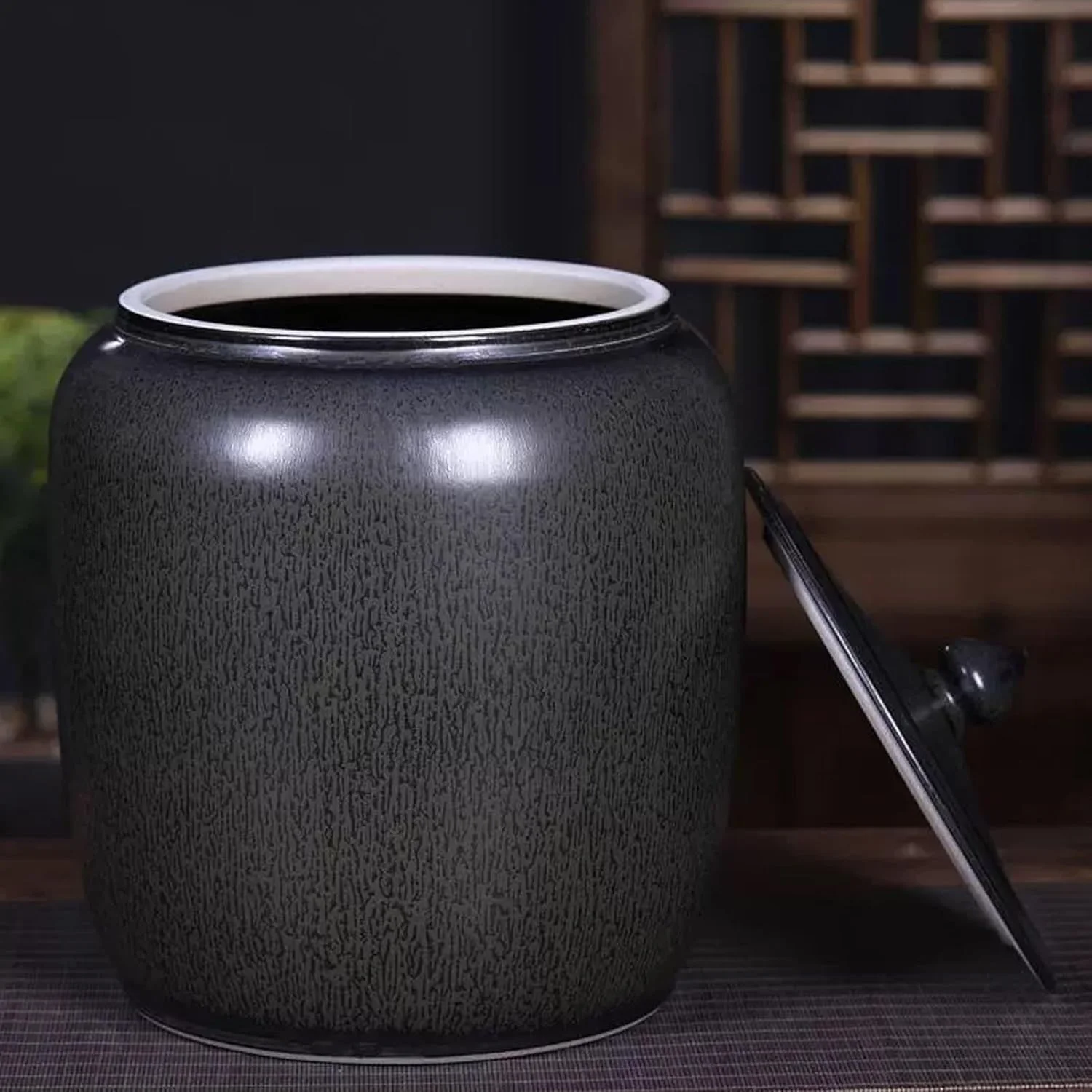 ظرف برنج سرامیکی، شیشه نگهداری مواد غذایی و ظرف برنج سرامیکی با درب، ظرف نگهداری برنج، شیشه درب دار مهر و موم شده آشپزخانه، پخش کننده غلات برای آرد، برنج، آجیل، تنقلات (25 کیلوگرم) ظرف برنج سرامیکی، شیشه نگهداری مواد غذایی و ظرف برنج سرامیکی با درب، ظرف نگهداری برنج، شیشه درب دار مهر و موم شده آشپزخانه، پخش کننده غلات برای آرد، برنج، آجیل، تنقلات (25 کیلوگرم)