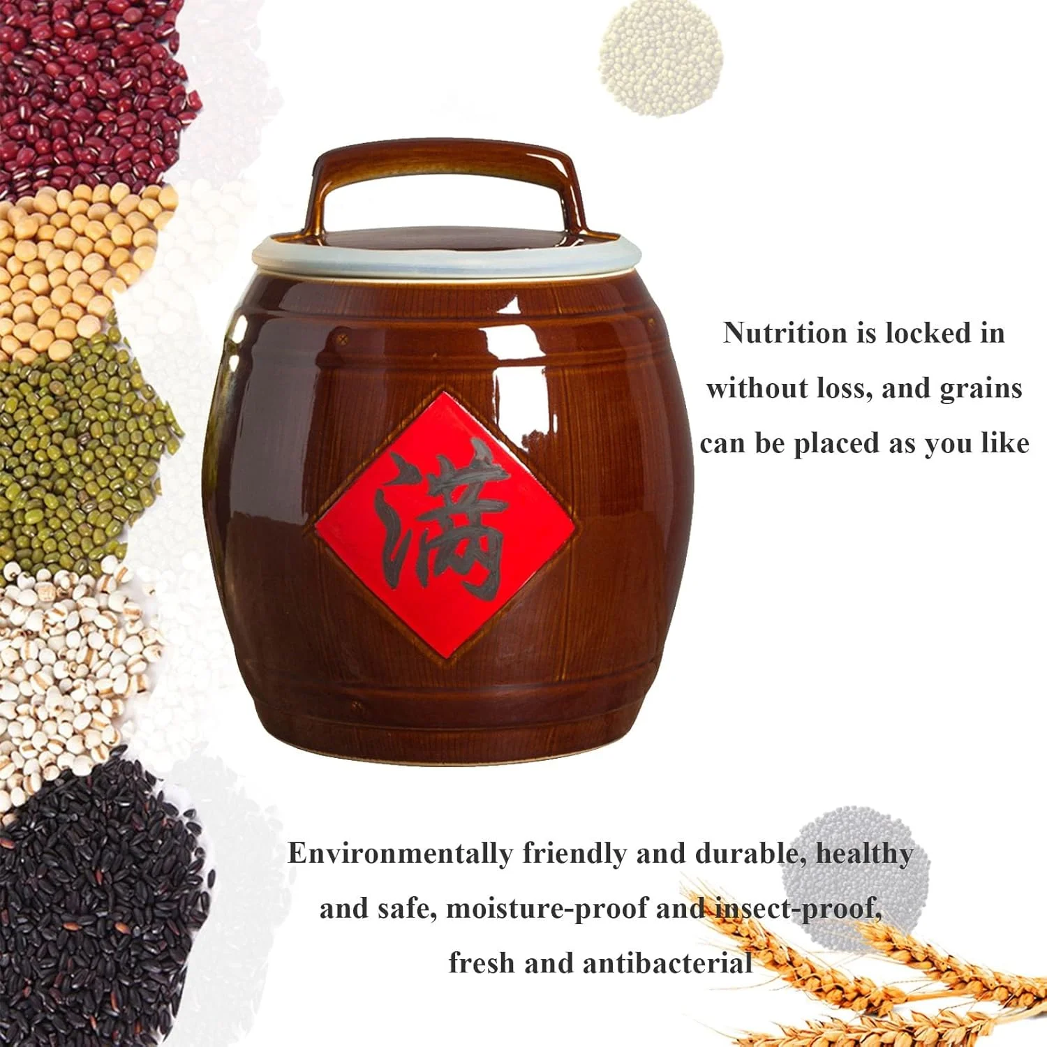 ظرف سرامیکی نگهداری مواد غذایی، ظرف کلاسیک نگهداری برنج، ظروف دربسته مواد غذایی، سطل سرامیکی برنج با درب، ظرف سرامیکی پخش کننده برنج، ظرف نگهداری مواد غذایی برای برنج، آرد، غذای حیوانات خانگی ظرف سرامیکی نگهداری مواد غذایی، ظرف کلاسیک نگهداری برنج، ظروف دربسته مواد غذایی، سطل سرامیکی برنج با درب، ظرف سرامیکی پخش کننده برنج، ظرف نگهداری مواد غذایی برای برنج، آرد، غذای حیوانات خانگی