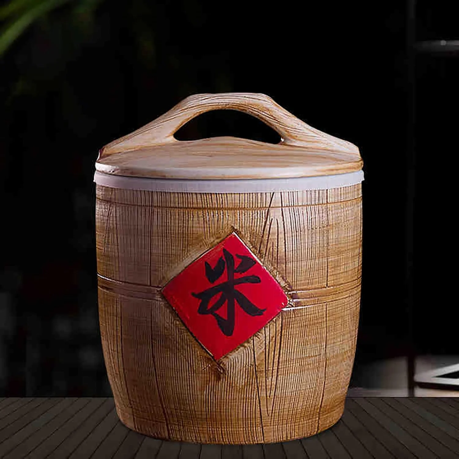 ظرف سرامیکی استوانه ای برنج با درب، ظرف نگهداری مواد غذایی فله ای و برنج - ظرف پخش کننده برنج، سطل نگهداری مواد غذایی برای غلات، تنقلات، آب نبات، دانه های قهوه، پخش کننده مواد غذایی، پخش کننده غلات ظرف سرامیکی استوانه ای برنج با درب، ظرف نگهداری مواد غذایی فله ای و برنج - ظرف پخش کننده برنج، سطل نگهداری مواد غذایی برای غلات، تنقلات، آب نبات، دانه های قهوه، پخش کننده مواد غذایی، پخش کننده غلات