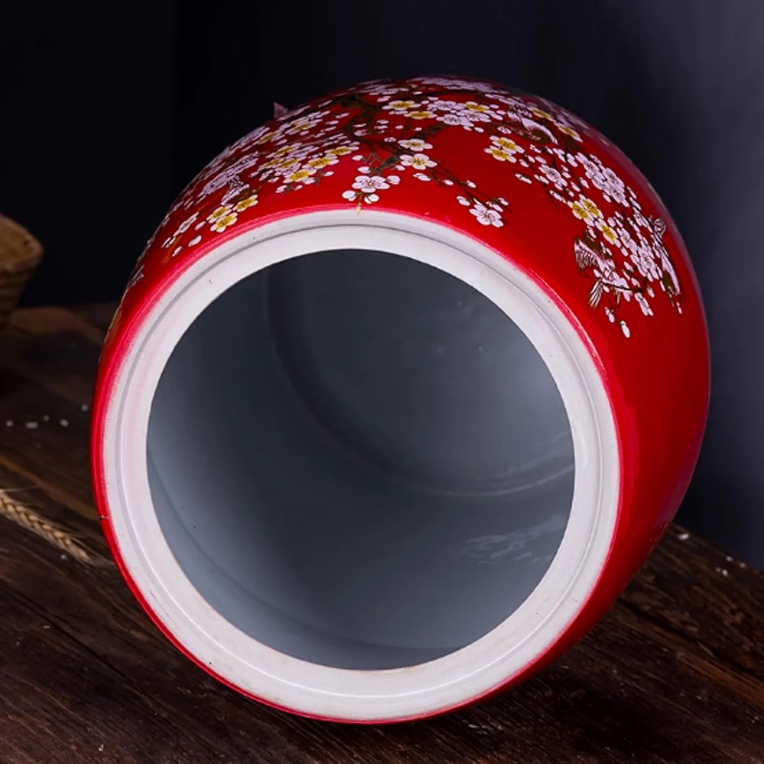 Ceramic Rice Container Food Storage Container Ceramic Rice Bucket with Lid Household Ceramic Rice Cylinder Rice Storage Container Food Storage Jar for Flour,Red B 17.5kg Ceramic Rice Container Food Storage Container Ceramic Rice Bucket with Lid Household Ceramic Rice Cylinder Rice Storage Container Food Storage Jar for Flour,Red B 17.5kg