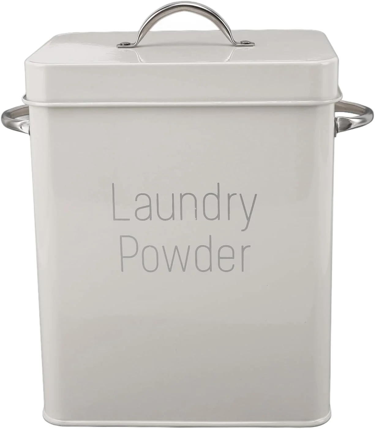 ظرف پودر لباسشویی BROLEO، ظرف استیل ضد زنگ برای اتاق لباسشویی با ابعاد 20x16x11.7 سانتی متر، ظرف پودر لباسشویی فلزی به همراه قاشق برای اتاق لباسشویی ظرف پودر لباسشویی BROLEO، ظرف استیل ضد زنگ برای اتاق لباسشویی با ابعاد 20x16x11.7 سانتی متر، ظرف پودر لباسشویی فلزی به همراه قاشق برای اتاق لباسشویی