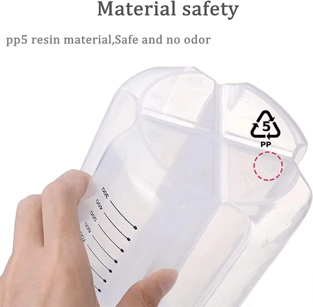 مخزن ذخیره سازی محفظه دار Bukela، ظرف نگهداری مواد غذایی ضد هوا، پخش کننده غلات پلاستیکی بدون BPA با درب و محفظه برای غلات، شکر، آرد، برنج، آجیل و تنقلات (1500 میلی لیتر) مخزن ذخیره سازی محفظه دار Bukela، ظرف نگهداری مواد غذایی ضد هوا، پخش کننده غلات پلاستیکی بدون BPA با درب و محفظه برای غلات، شکر، آرد، برنج، آجیل و تنقلات (1500 میلی لیتر)