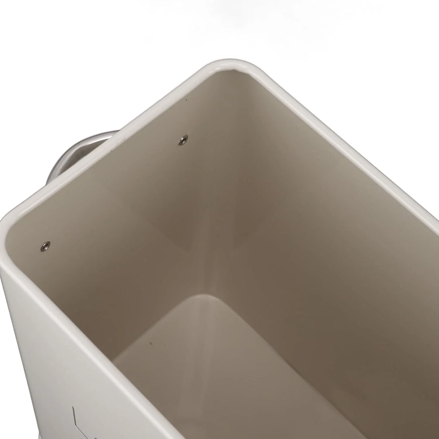 ظرف پودر لباسشویی BROLEO، ظرف استیل ضد زنگ برای اتاق لباسشویی با ابعاد 20x16x11.7 سانتی متر، ظرف پودر لباسشویی فلزی به همراه قاشق برای اتاق لباسشویی