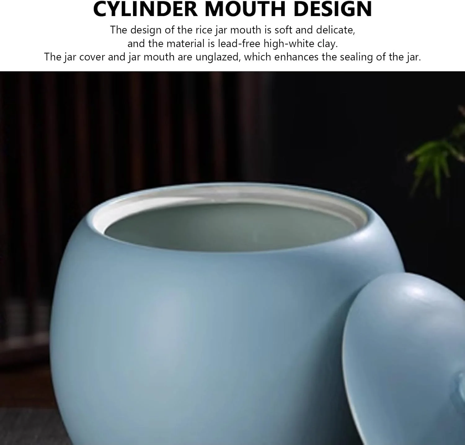 ظرف بزرگ نگهداری غلات، ظرف سرامیکی نگهداری برنج و غلات، شیشه نگهداری مواد غذایی، شیشه نگهداری برنج خانگی، ظرف سرامیکی نگهداری برنج، مناسب برای غلات، آرد و شکر