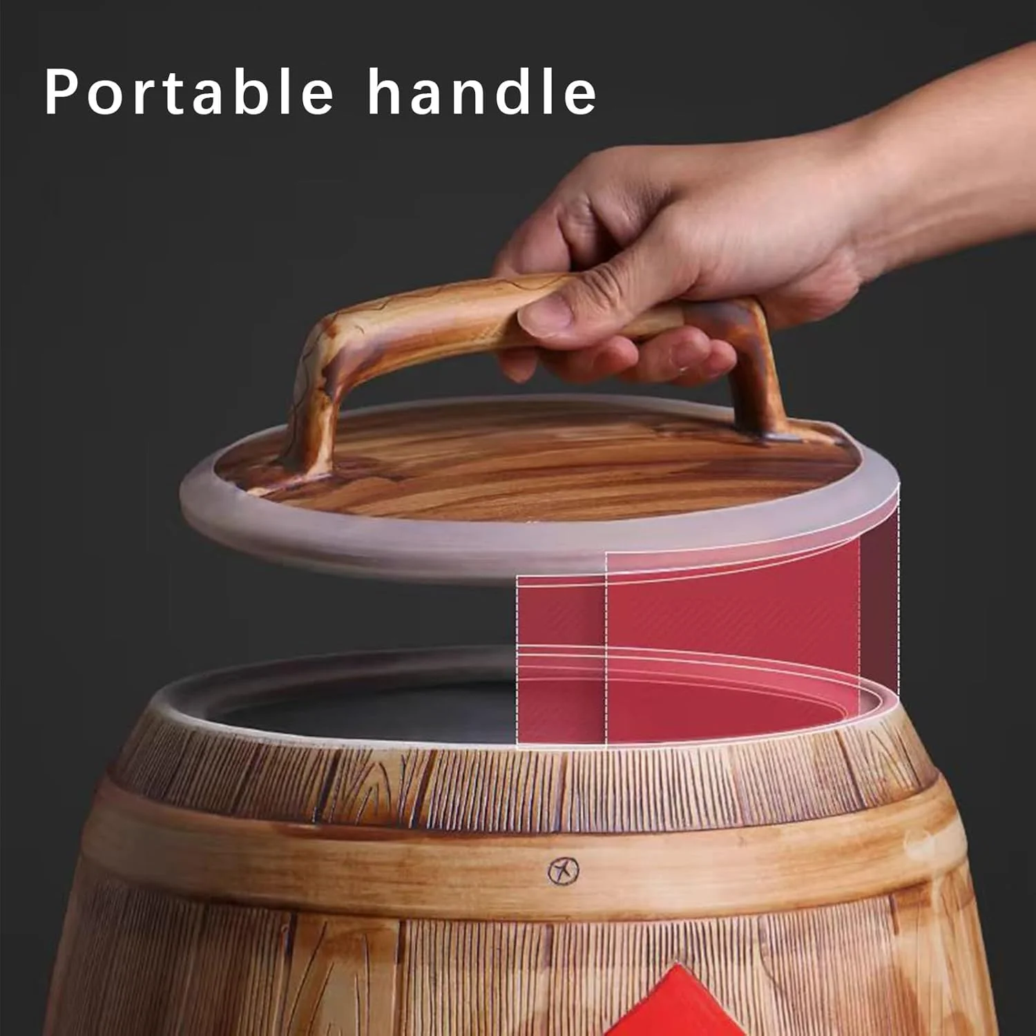 ظرف برنج سرامیکی، مخزن برنج، ظرف نگهداری برنج، ظرف نگهداری مواد غذایی، ظروف نگهداری غلات درب دار، ظروف نگهداری بزرگ (5 کیلوگرم) ظرف برنج سرامیکی، مخزن برنج، ظرف نگهداری برنج، ظرف نگهداری مواد غذایی، ظروف نگهداری غلات درب دار، ظروف نگهداری بزرگ (5 کیلوگرم)