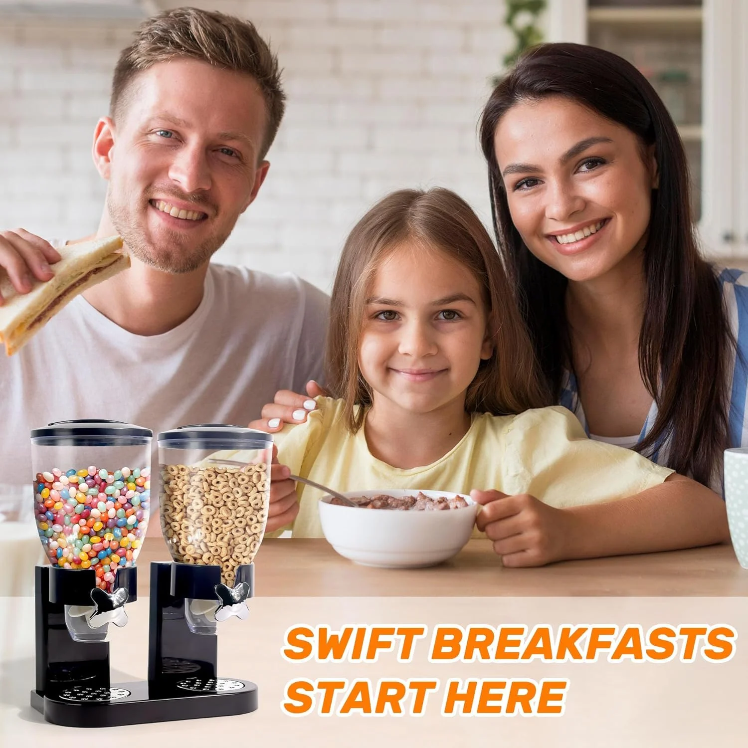 ظرف غلات آزونه، مناسب برای روی میز، با ظرفیت بالا، محفظه چرخشی و ضد هوا برای نگهداری مواد غذایی خشک مانند آجیل، شکلات، حبوبات، برنج، مناسب برای نظم دهی آشپزخانه، 2 عدد، 4 لیتر ظرف غلات آزونه، مناسب برای روی میز، با ظرفیت بالا، محفظه چرخشی و ضد هوا برای نگهداری مواد غذایی خشک مانند آجیل، شکلات، حبوبات، برنج، مناسب برای نظم دهی آشپزخانه، 2 عدد، 4 لیتر