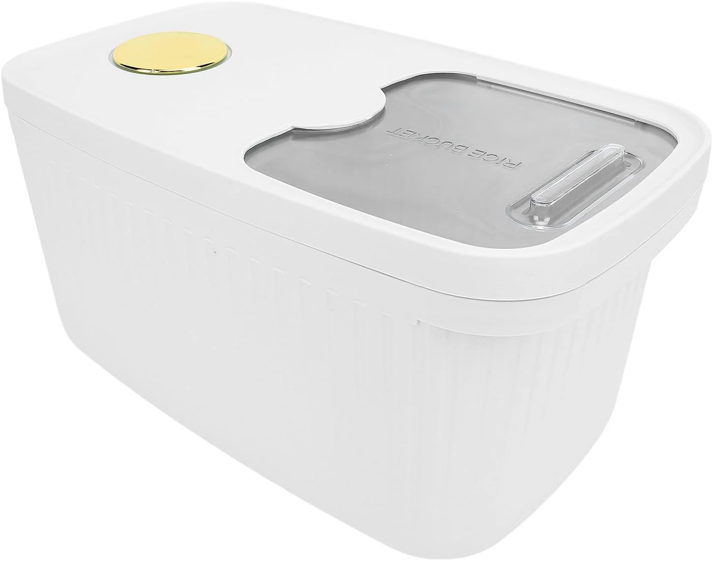 ظرف برنج ASHATA، ظرف نگهداری برنج با پنجره شفاف برای حفظ تازگی و جلوگیری از نفوذ هوا، مناسب برای نگهداری ماش و شکر (سفید) ظرف برنج ASHATA، ظرف نگهداری برنج با پنجره شفاف برای حفظ تازگی و جلوگیری از نفوذ هوا، مناسب برای نگهداری ماش و شکر (سفید)