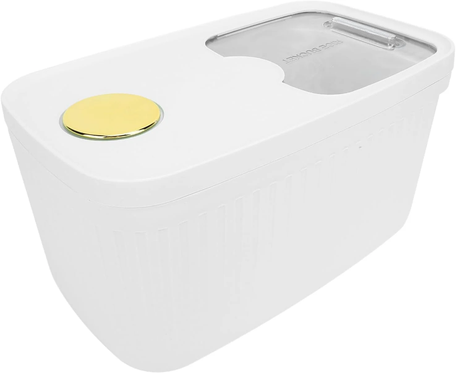 ظرف برنج ASHATA، ظرف نگهداری برنج با پنجره شفاف برای حفظ تازگی و جلوگیری از نفوذ هوا، مناسب برای نگهداری ماش و شکر (سفید) ظرف برنج ASHATA، ظرف نگهداری برنج با پنجره شفاف برای حفظ تازگی و جلوگیری از نفوذ هوا، مناسب برای نگهداری ماش و شکر (سفید)