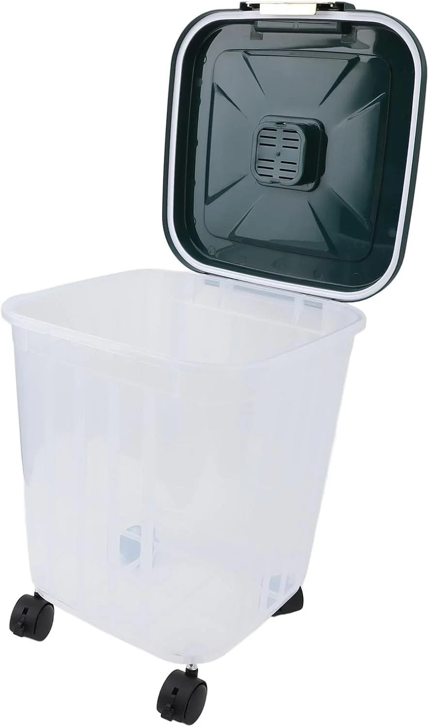 ظرف نگهداری برنج ASHATA، ظرف نگهداری ضد گرد و غبار با چرخ (کوچک (13x15 سانتی متر، نیاز به 3 عدد باتری 3A))