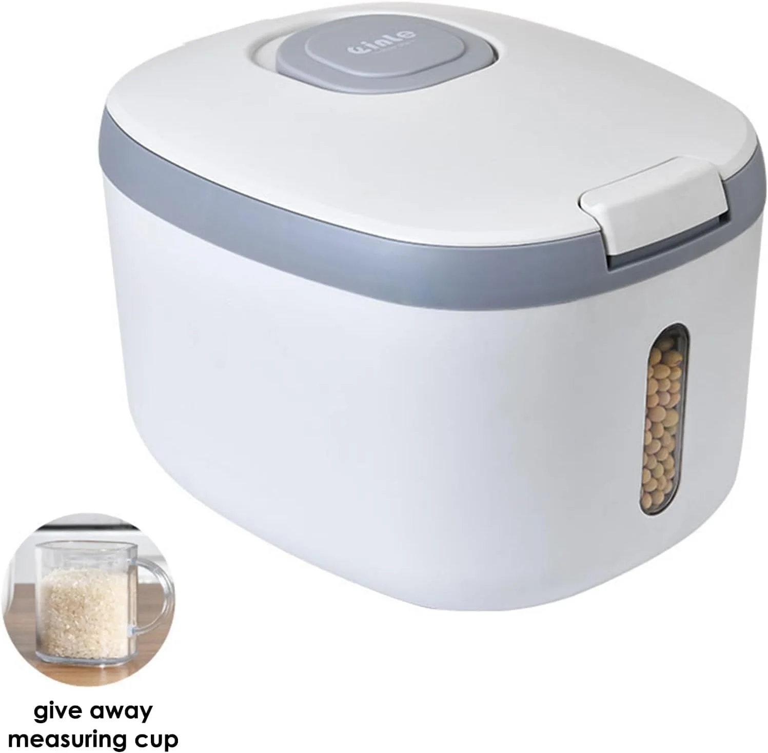 ظرف نگهداری برنج ALMEKAQUZ، سطل غذای ABS ظرف برنج شفاف، ظروف غلات قابل حمل، ظرف نگهداری غذای حیوانات خانگی با ظرفیت 5 کیلوگرم، ظروف نگهداری مواد غذایی مهر و موم شده برای آشپزخانه ظرف نگهداری برنج ALMEKAQUZ، سطل غذای ABS ظرف برنج شفاف، ظروف غلات قابل حمل، ظرف نگهداری غذای حیوانات خانگی با ظرفیت 5 کیلوگرم، ظروف نگهداری مواد غذایی مهر و موم شده برای آشپزخانه