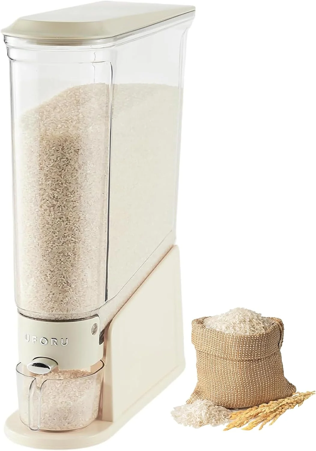 ظرف نگهداری برنج آنتول، ظرف ذخیره سازی باریک برنج 10 کیلویی، ظروف نگهداری غلات و مواد غذایی خشک شفاف بدون BPA، ضد رطوبت و مهر و موم شده با پیمانه اندازه گیری، ظرف غذای دربسته برای ذرت و غلات (سفید) ظرف نگهداری برنج آنتول، ظرف ذخیره سازی باریک برنج 10 کیلویی، ظروف نگهداری غلات و مواد غذایی خشک شفاف بدون BPA، ضد رطوبت و مهر و موم شده با پیمانه اندازه گیری، ظرف غذای دربسته برای ذرت و غلات (سفید)