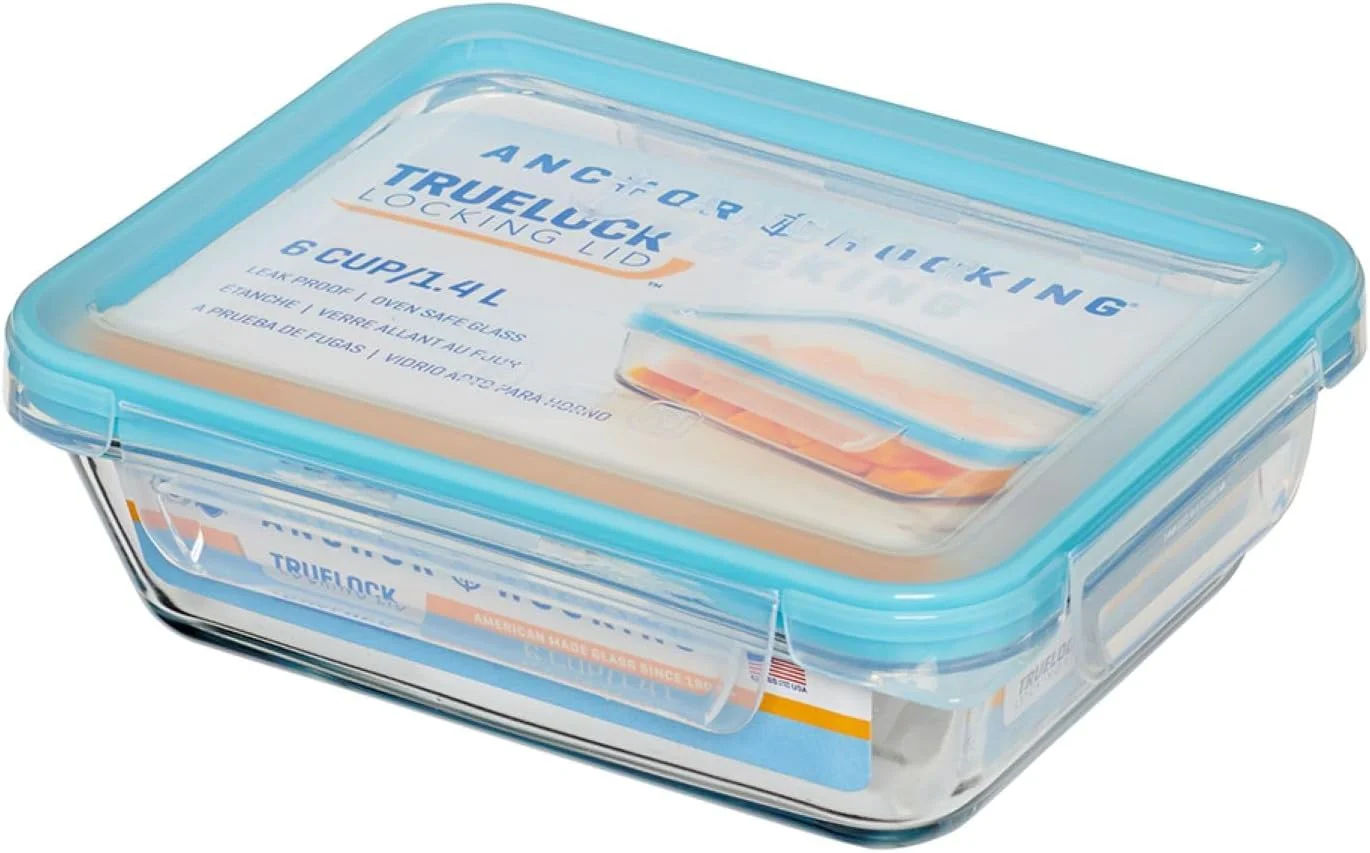 ظرف نگهداری مواد غذایی انکر هوکینگ با درب قفلدار TrueLock - (13968) 1.4 لیتر، مستطیل ظرف نگهداری مواد غذایی انکر هوکینگ با درب قفلدار TrueLock - (13968) 1.4 لیتر، مستطیل
