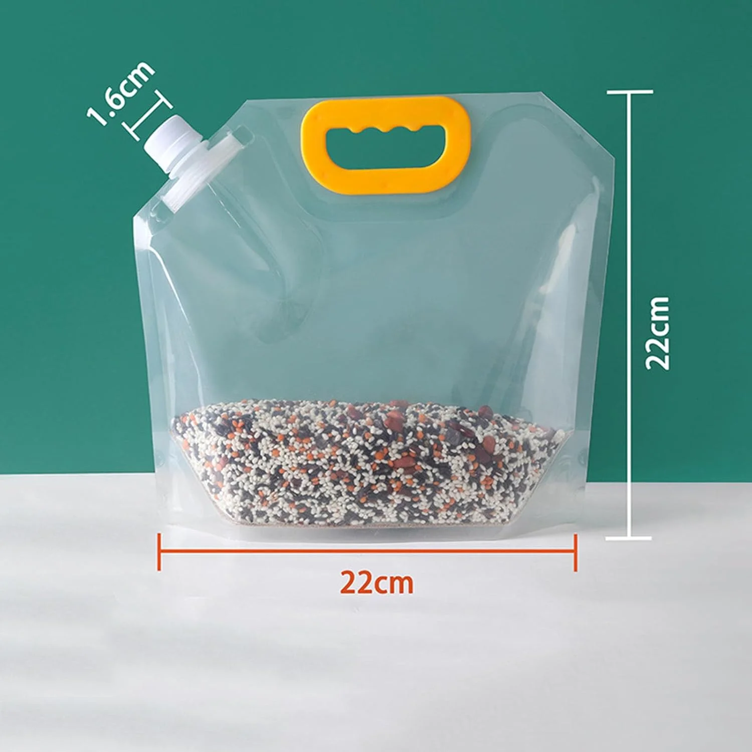 کیسه نگهداری برنج و غلات AJIODA، بسته 5 عددی ظروف نگهداری مواد غذایی 1 لیتری درب دار و دسته دار، کیسه های شفاف ضد رطوبت، کیسه قابل حمل، مناسب برای غلات، آرد، لوبیا، آجیل، برنج، چای، پودر، آب، کیسه سازمان دهنده قابل استفاده مجدد کیسه نگهداری برنج و غلات AJIODA، بسته 5 عددی ظروف نگهداری مواد غذایی 1 لیتری درب دار و دسته دار، کیسه های شفاف ضد رطوبت، کیسه قابل حمل، مناسب برای غلات، آرد، لوبیا، آجیل، برنج، چای، پودر، آب، کیسه سازمان دهنده قابل استفاده مجدد