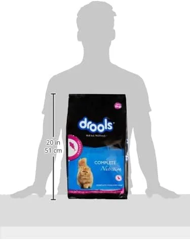 غذای خشک گربه بالغ درولز، ماهی خال مخالی، 3 کیلوگرم | رژیم غذایی 100% مغذی با ماهی واقعی، کنترل گلوله مویی، تورین برای قلب و بینایی، امگا 3 و 6 برای پوست و موی سالم، پشتیبانی از هضم و ایمنی