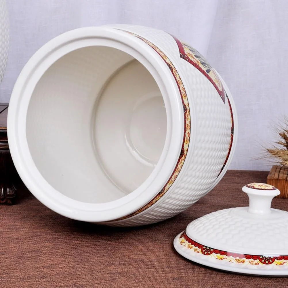 ظروف نگهداری برنج، ظروف حبوبات برای انبار آشپزخانه، جعبه بزرگ نگهداری برنج، ظروف نگهداری مواد غذایی با درب، دیگ برنج سرامیکی (2.5 کیلوگرم) ظروف نگهداری برنج، ظروف حبوبات برای انبار آشپزخانه، جعبه بزرگ نگهداری برنج، ظروف نگهداری مواد غذایی با درب، دیگ برنج سرامیکی (2.5 کیلوگرم)