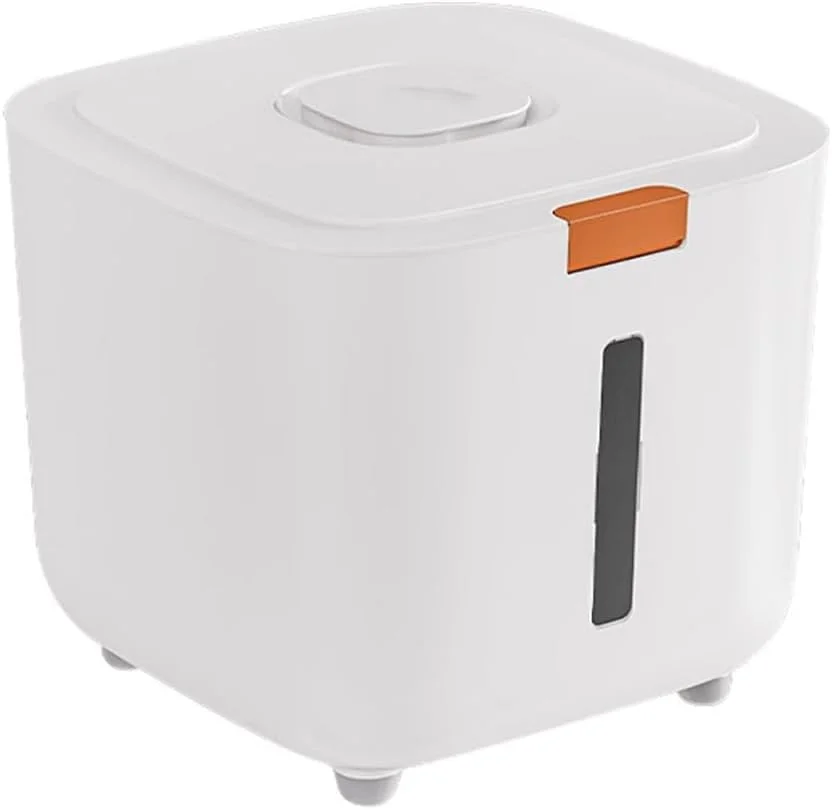 ظرف نگهداری مواد غذایی درب دار با پیمانه، ظرفیت بزرگ، مناسب نگهداری غذای حیوانات خانگی، سطل نگهداری مواد غذایی آشپزخانه برای برنج، غلات، آرد، غذای گربه/سگ (10 کیلوگرم)