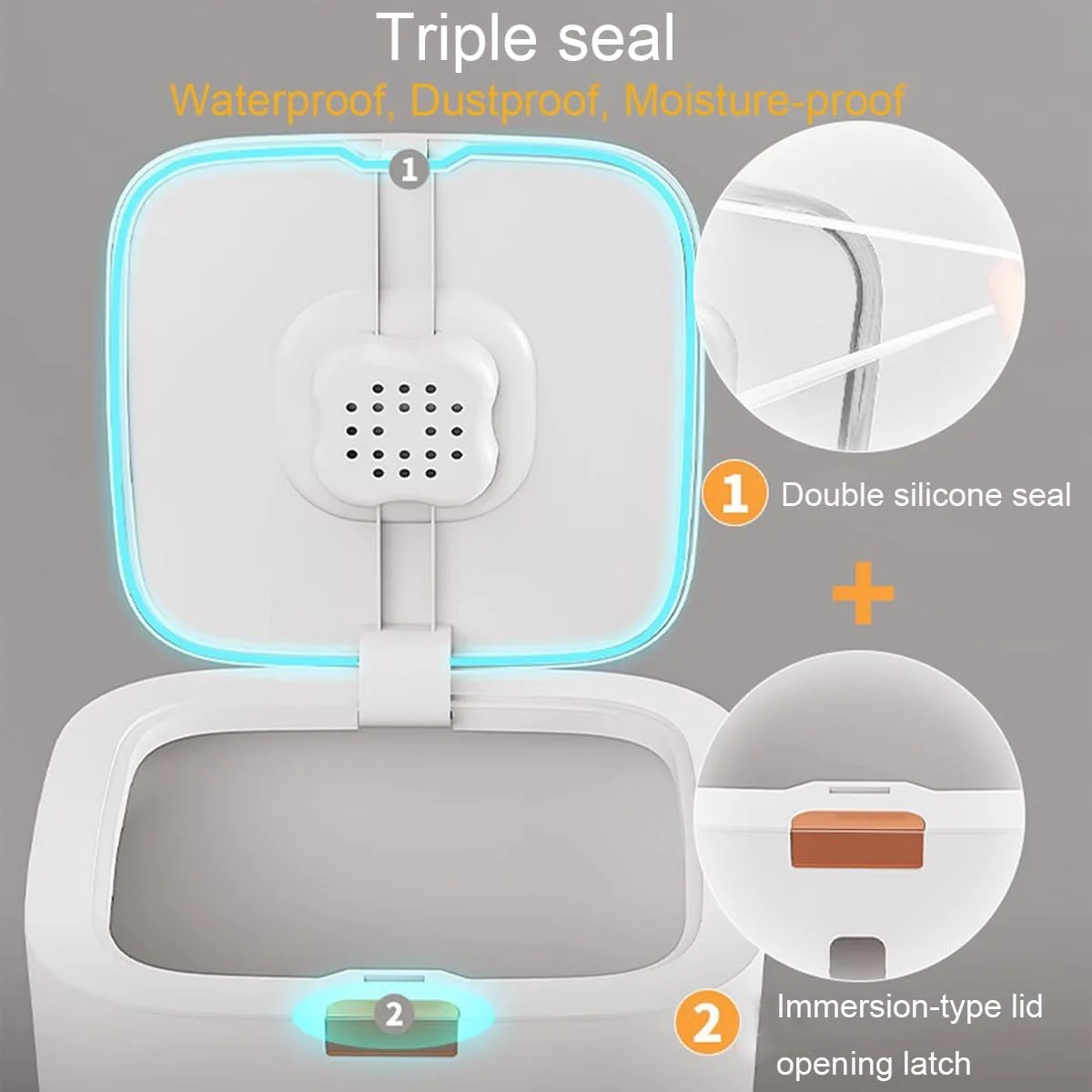 ظرف نگهداری مواد غذایی درب دار با پیمانه، ظرفیت بزرگ، مناسب نگهداری غذای حیوانات خانگی، سطل نگهداری مواد غذایی آشپزخانه برای برنج، غلات، آرد، غذای گربه/سگ (10 کیلوگرم)