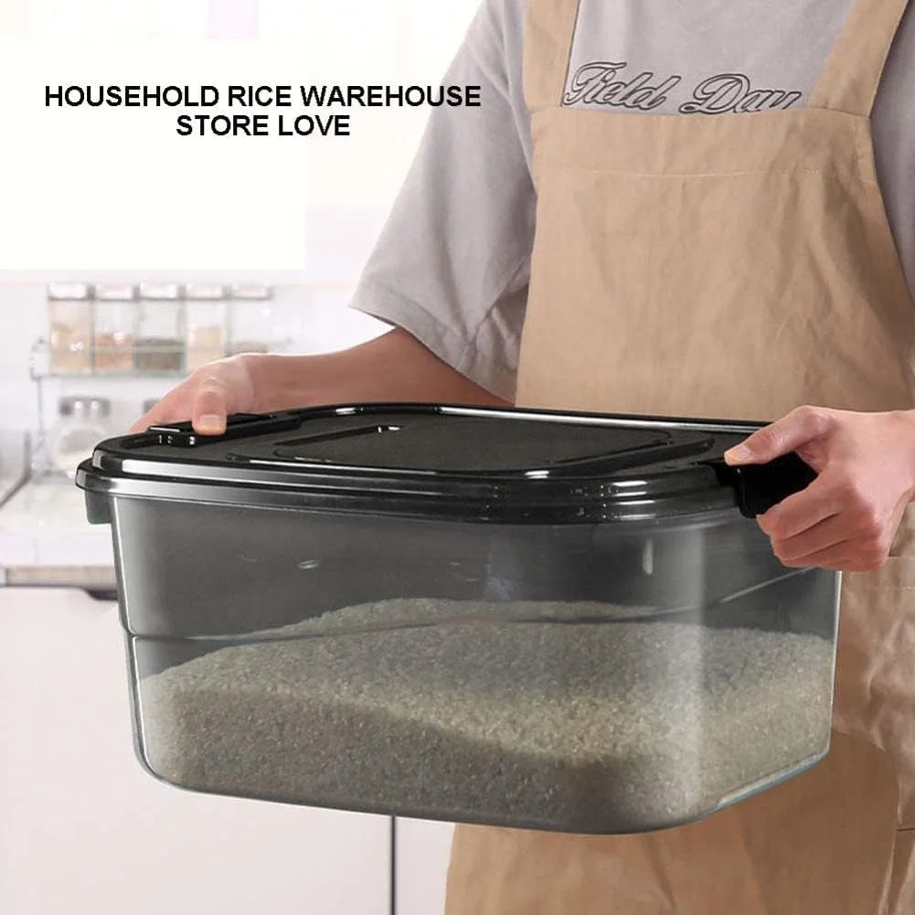 ظرف نگهداری برنج ACGrade، ظرف برنج آشپزخانه، جعبه برنج مهر و موم شده خانگی، نگهداری برنج، ظروف نگهداری مواد غذایی خشک، ظروف نگهداری غذای حیوانات خانگی، مناسب برای غلات کامل، غذای حیوانات خانگی