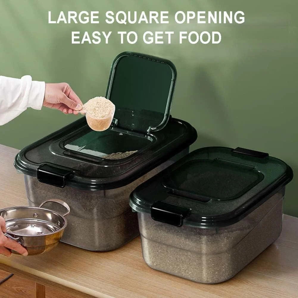 ظرف نگهداری برنج ACGrade، ظرف برنج آشپزخانه، جعبه برنج مهر و موم شده خانگی، نگهداری برنج، ظروف نگهداری مواد غذایی خشک، ظروف نگهداری غذای حیوانات خانگی، مناسب برای غلات کامل، غذای حیوانات خانگی